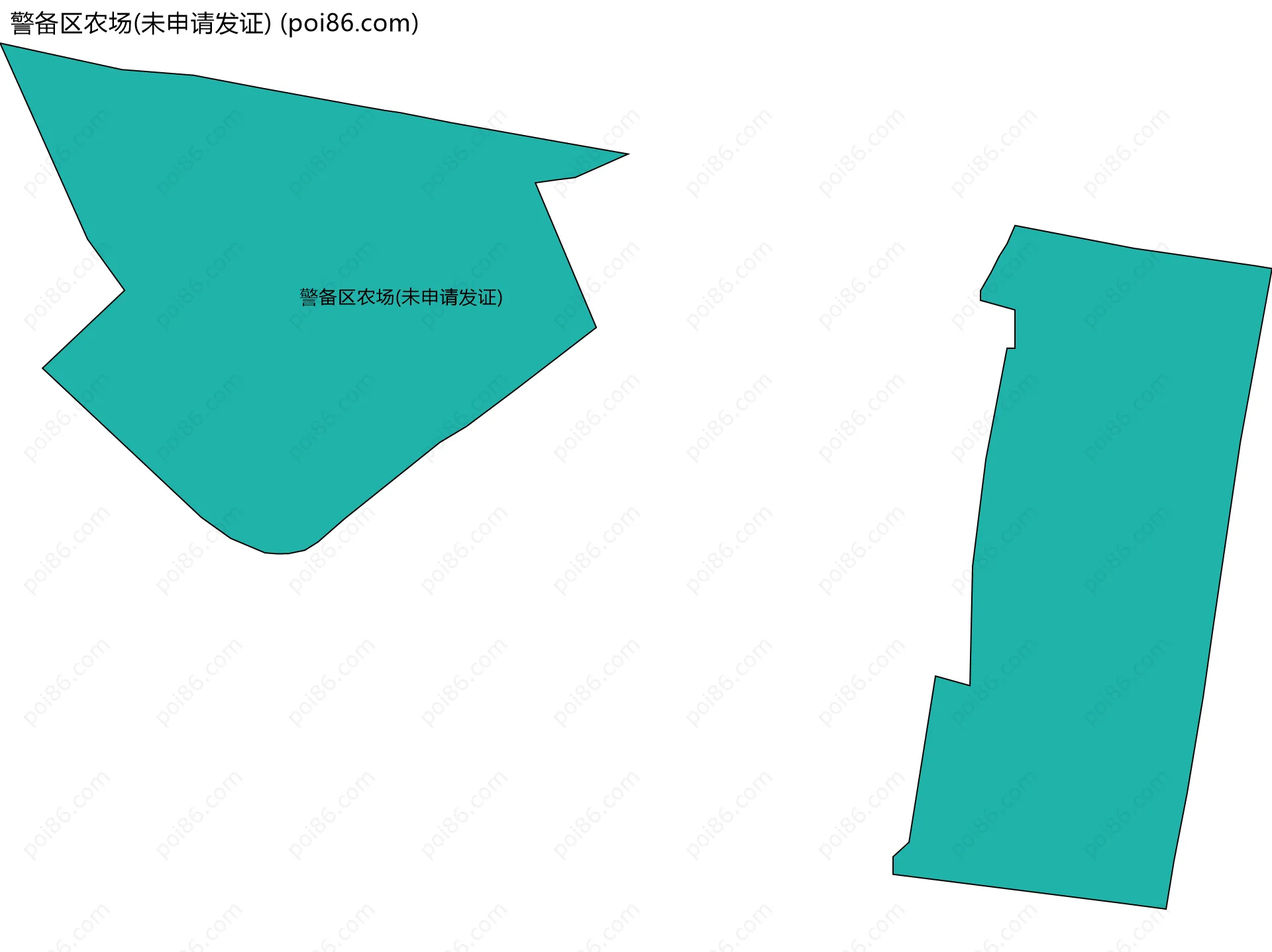 警备区农场(未申请发证)边界地图