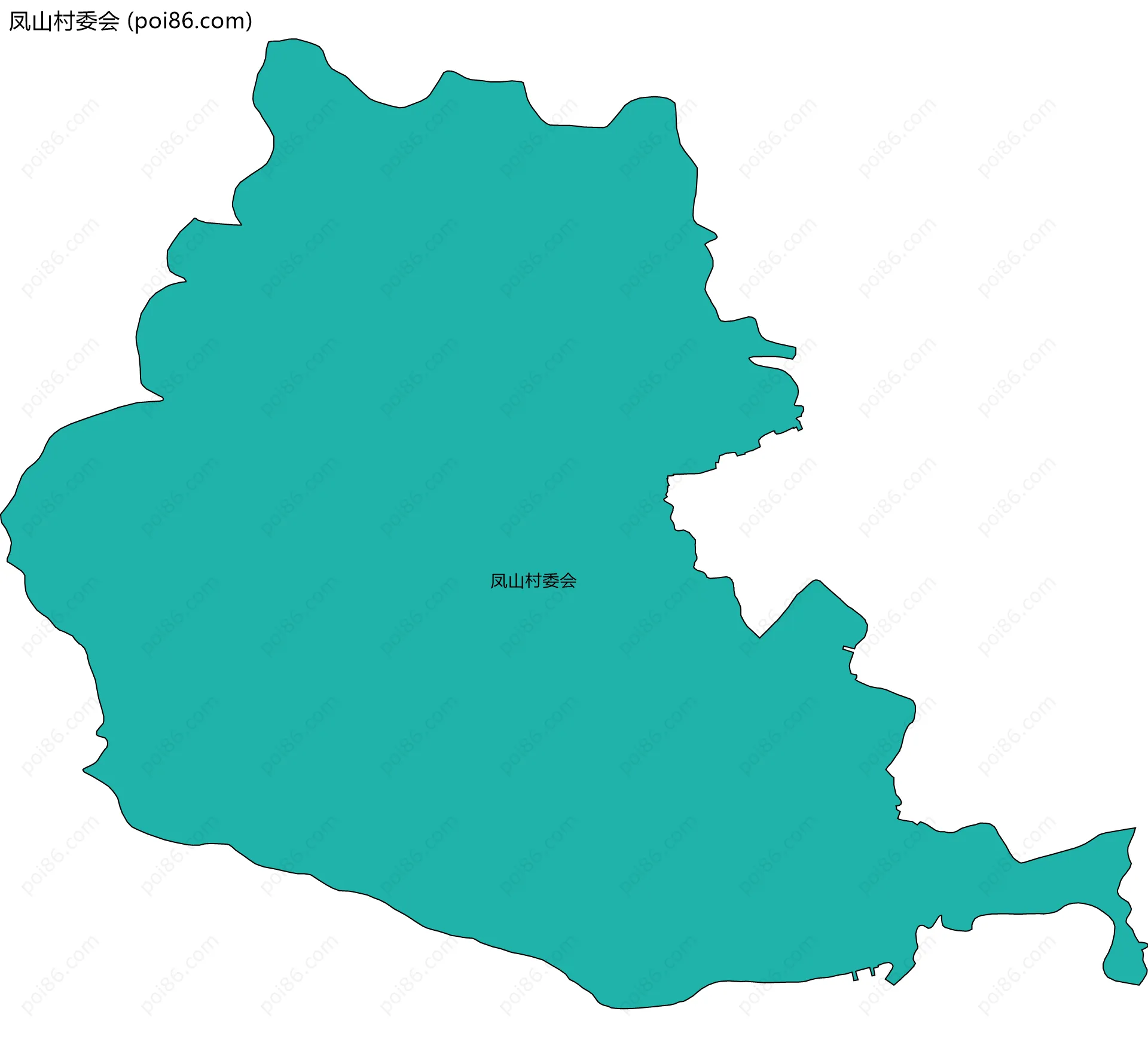 凤山村委会边界地图