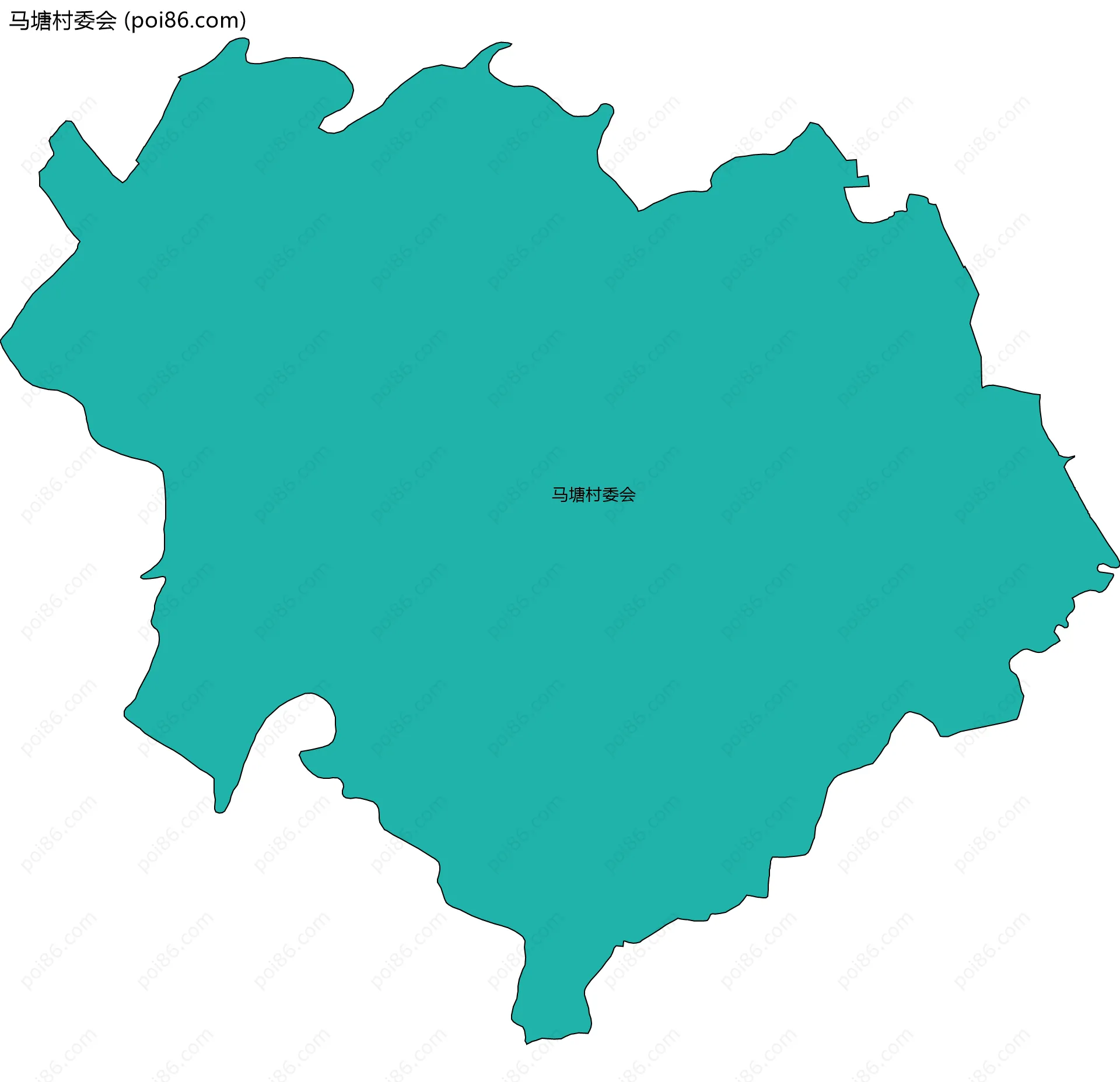 马塘村委会边界地图