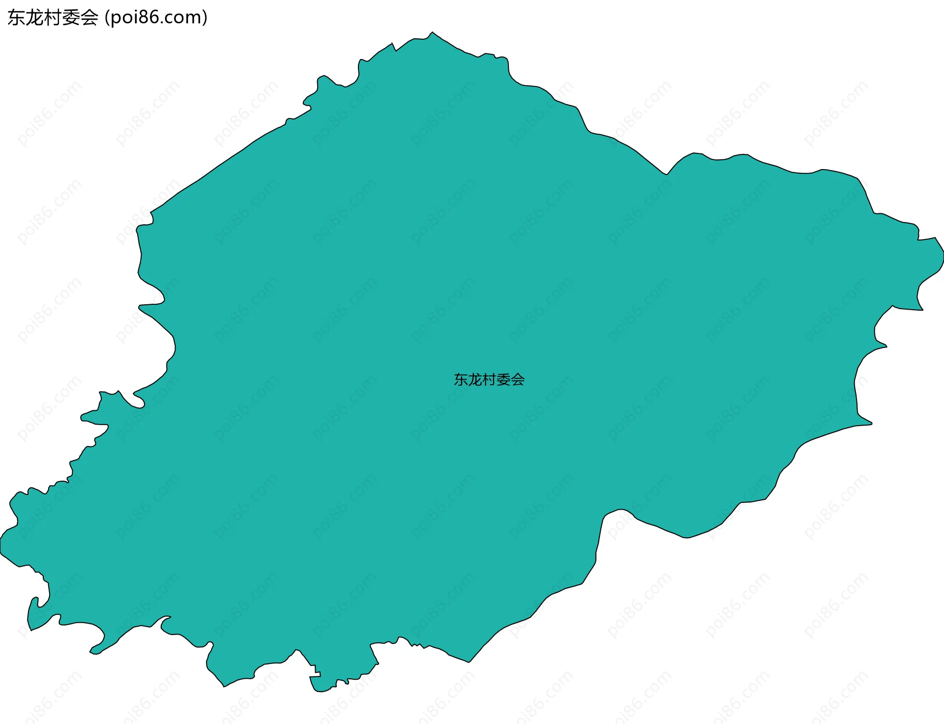 东龙村委会边界地图
