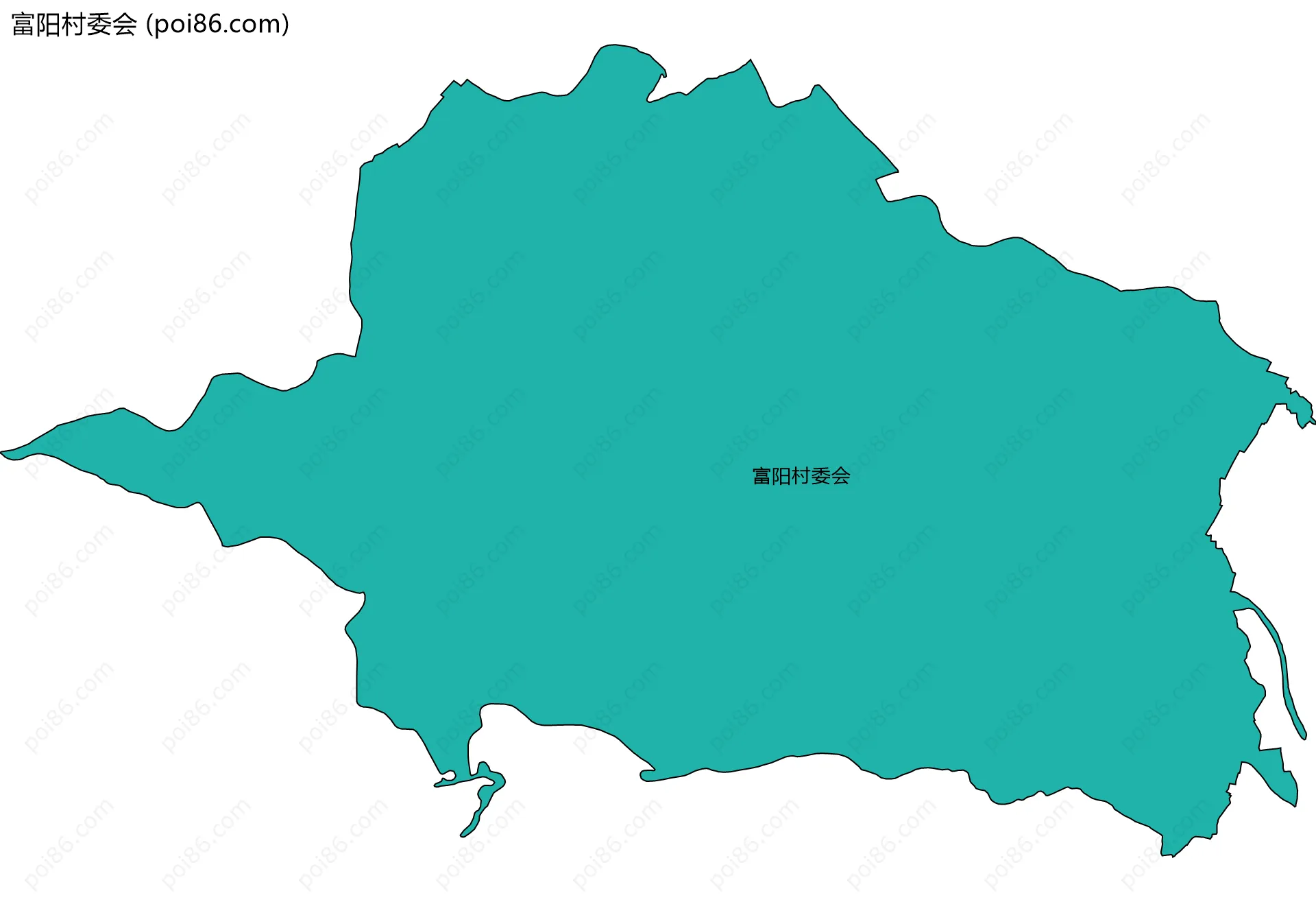 富阳村委会边界地图