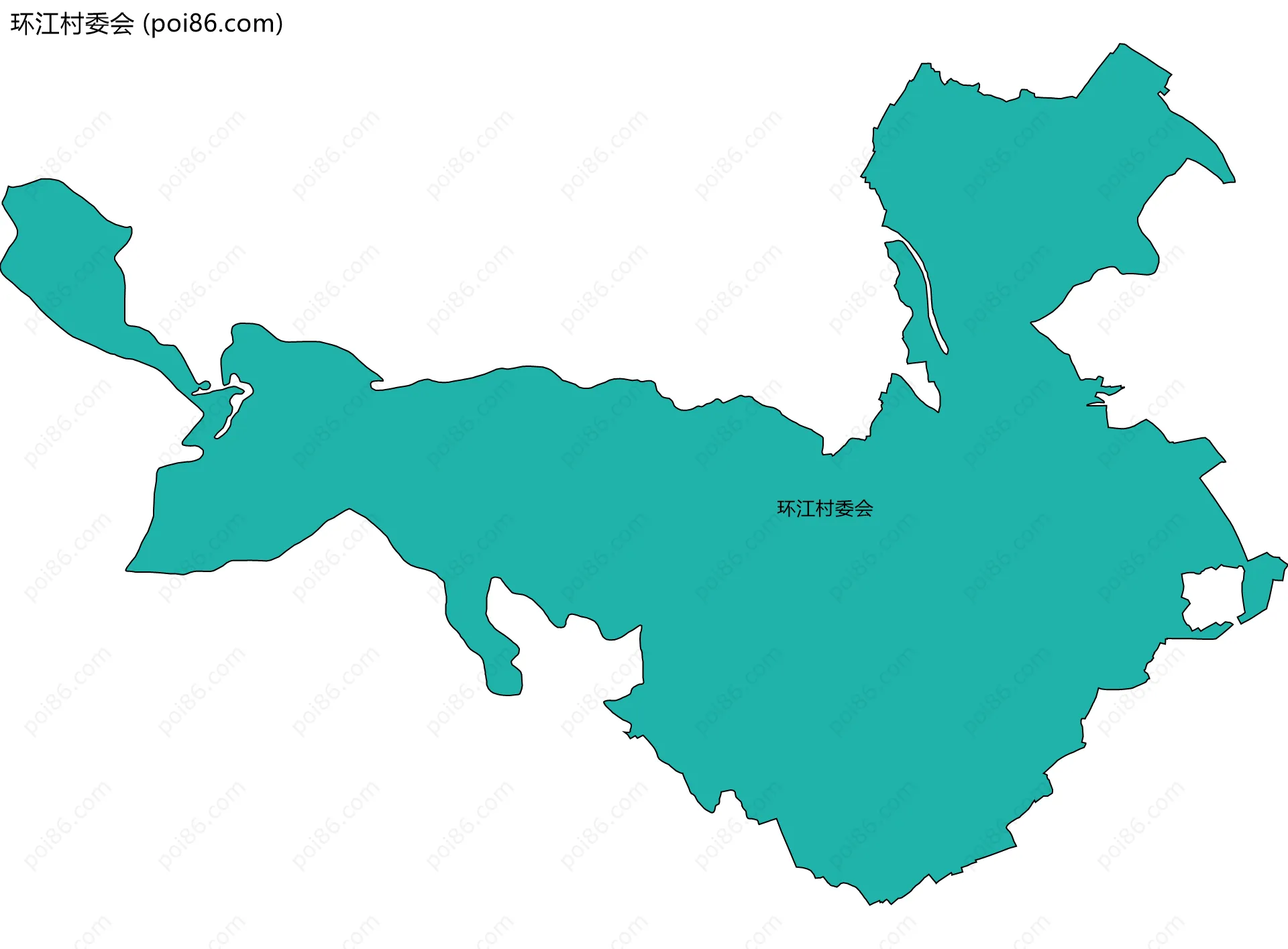 环江村委会边界地图