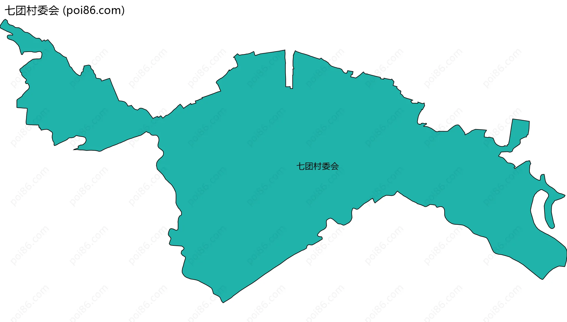 七团村委会边界地图