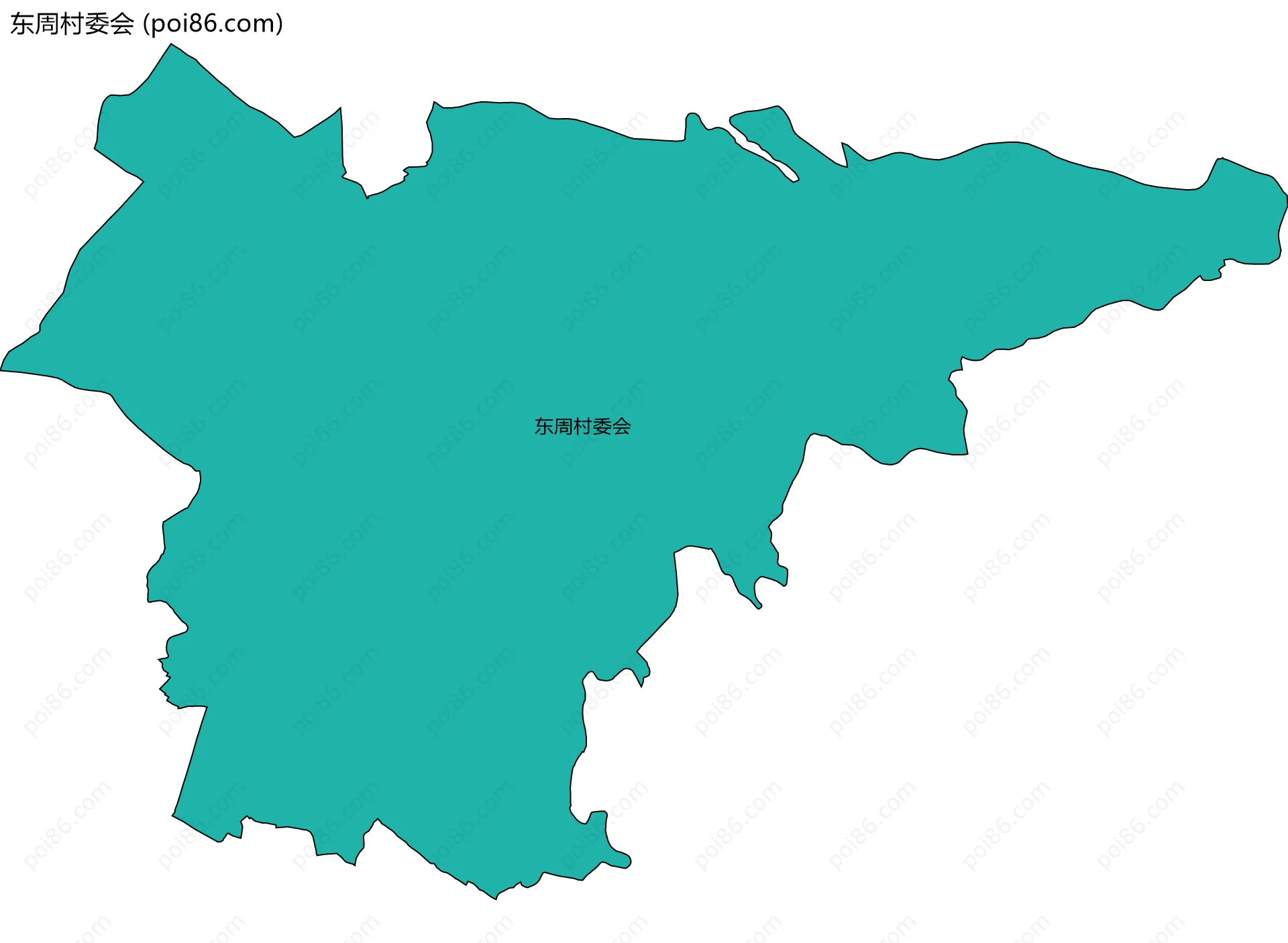 东周村委会边界地图