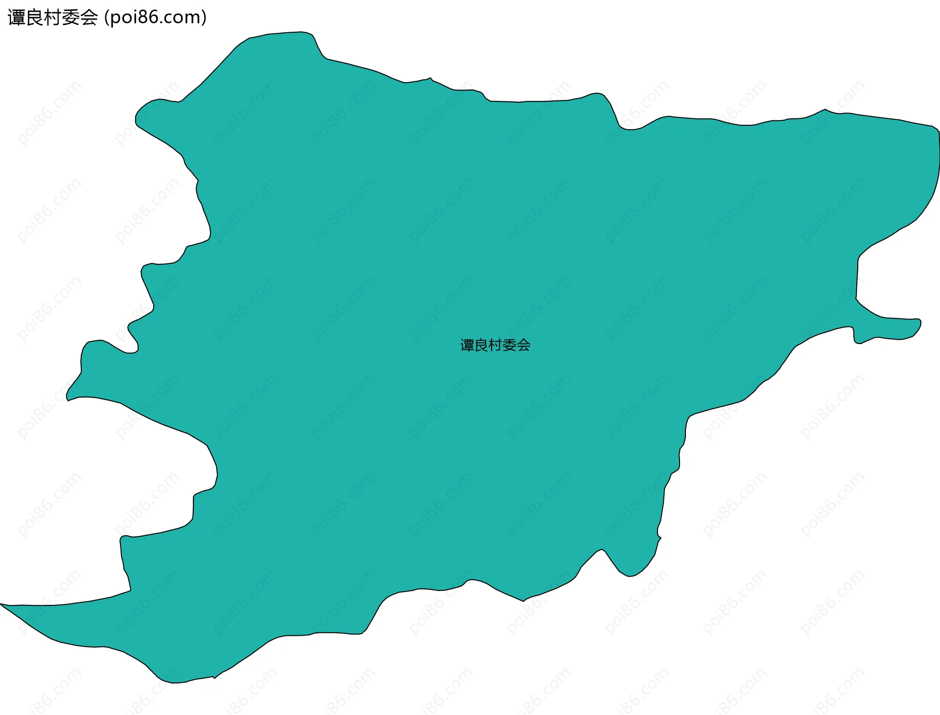 谭良村委会边界地图