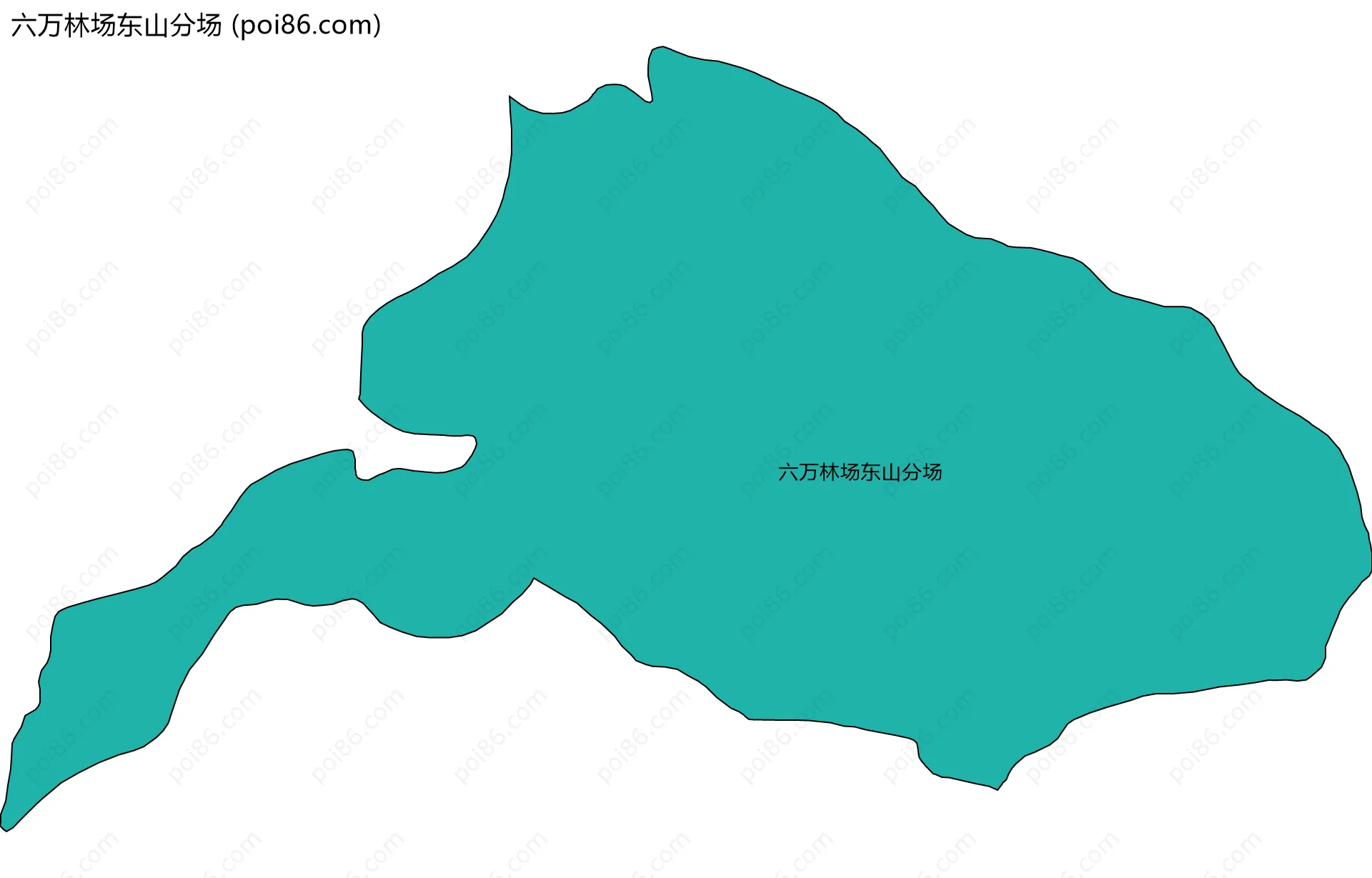六万林场东山分场边界地图