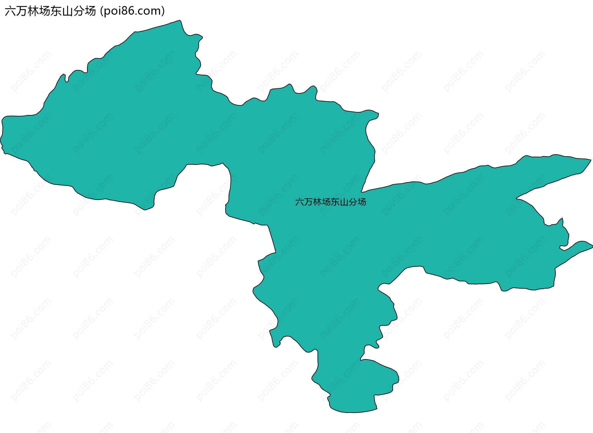 六万林场东山分场边界地图