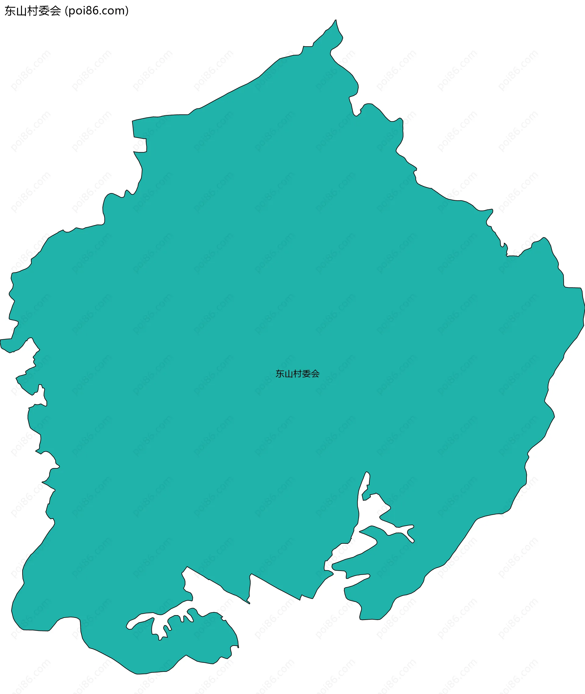 东山村委会边界地图