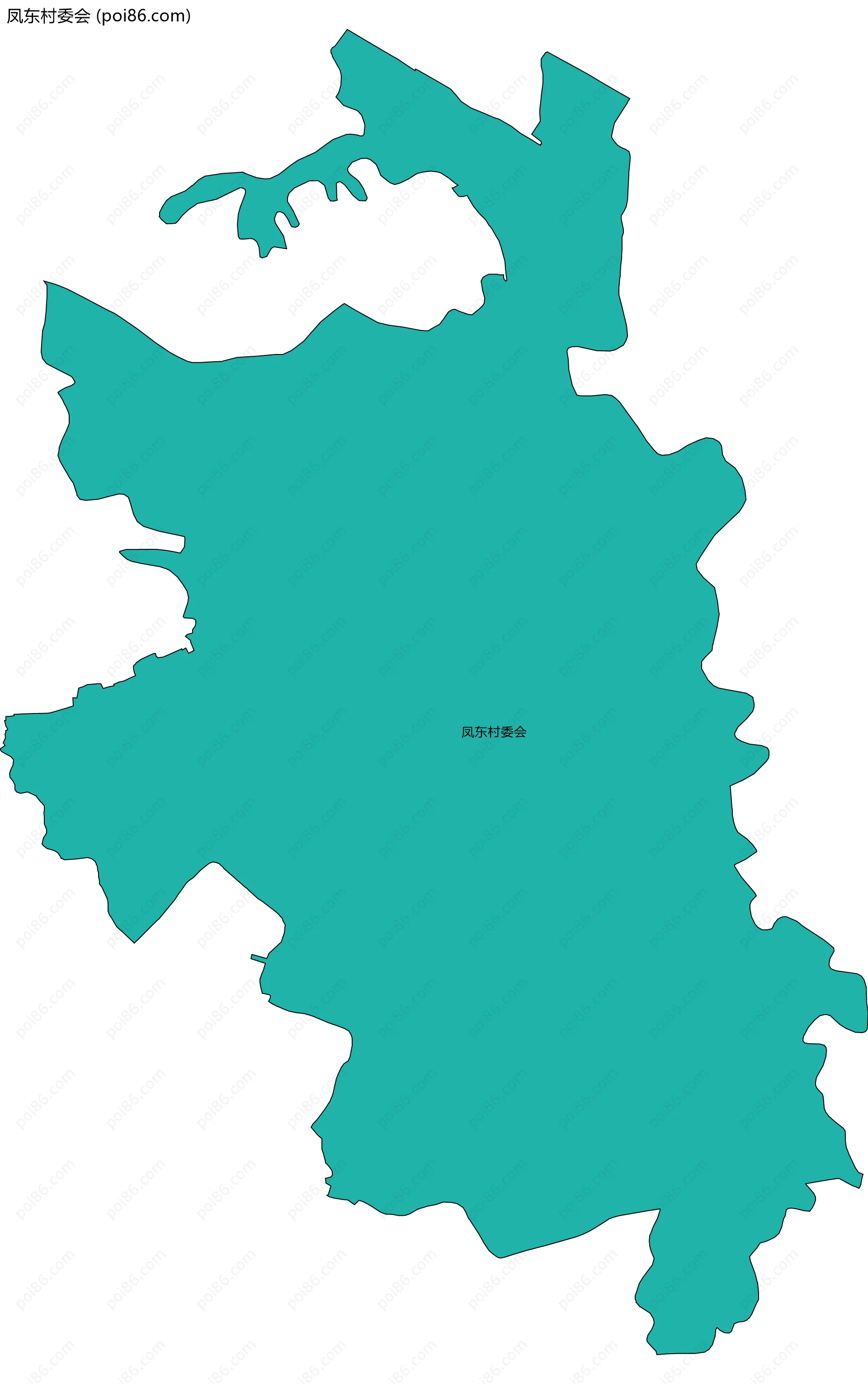 凤东村委会边界地图