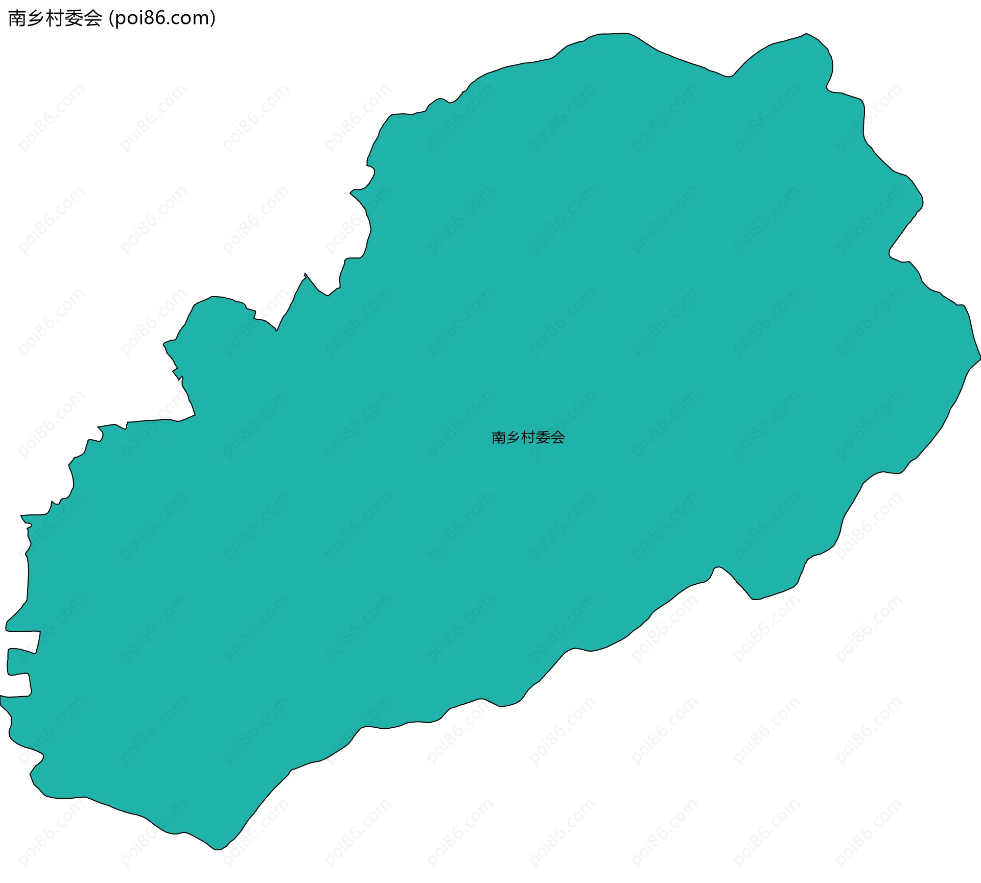 南乡村委会边界地图