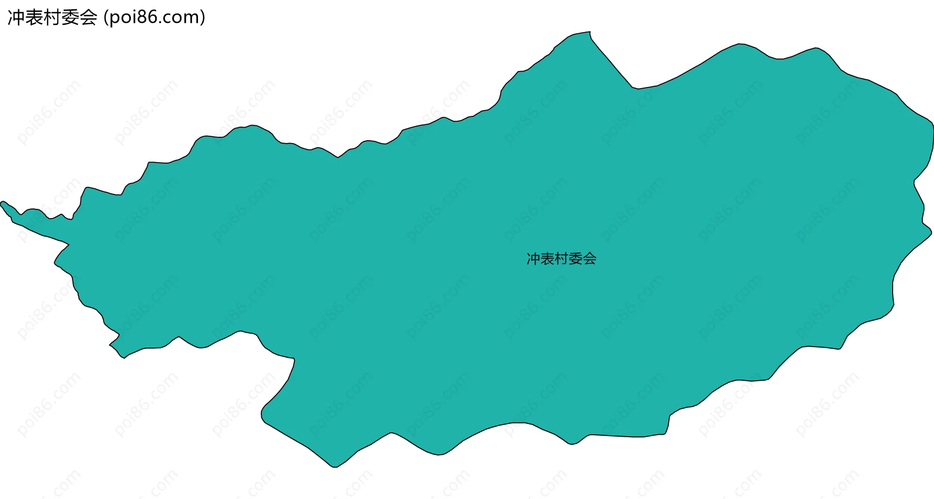 冲表村委会边界地图