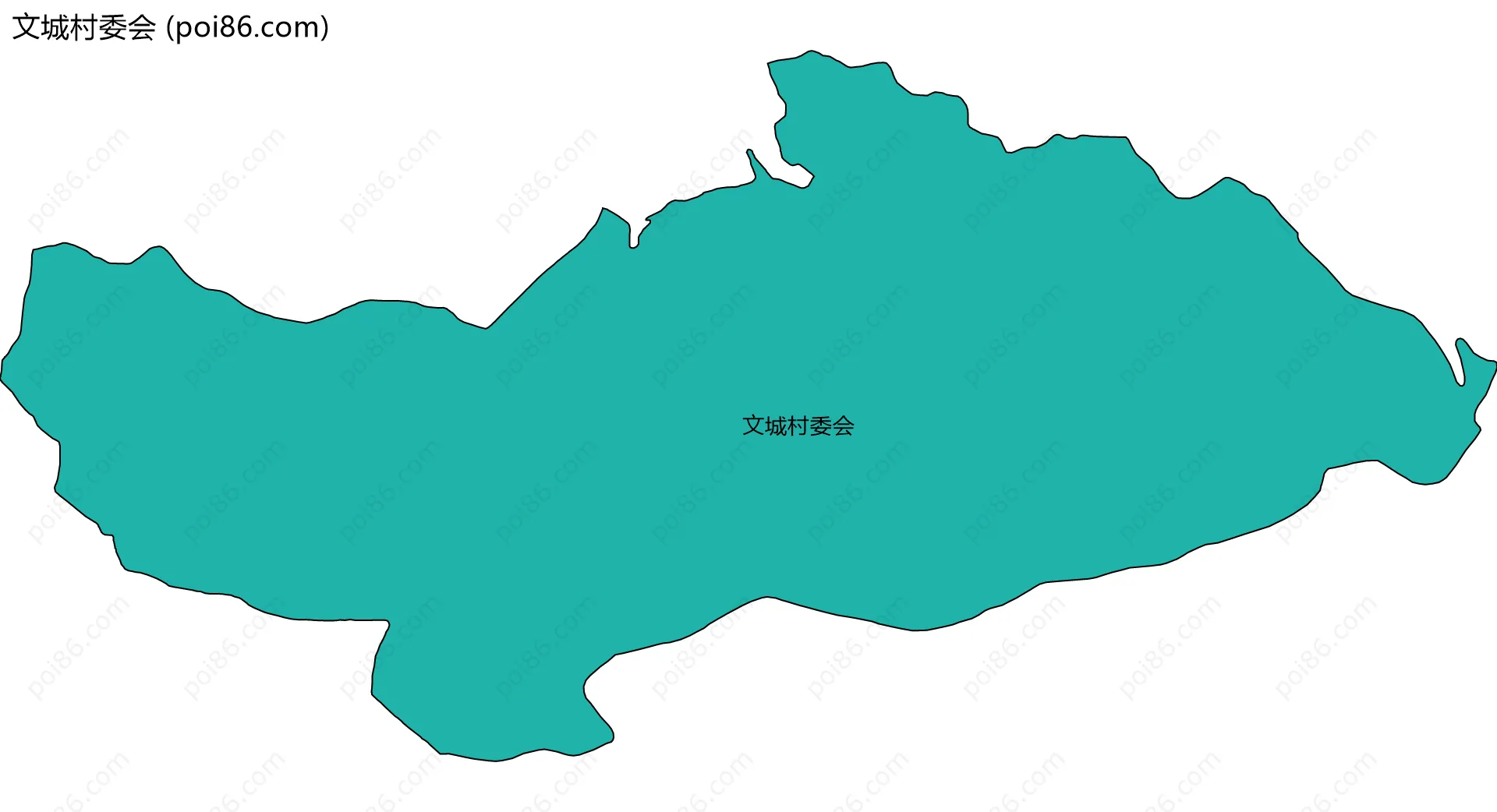 文城村委会边界地图