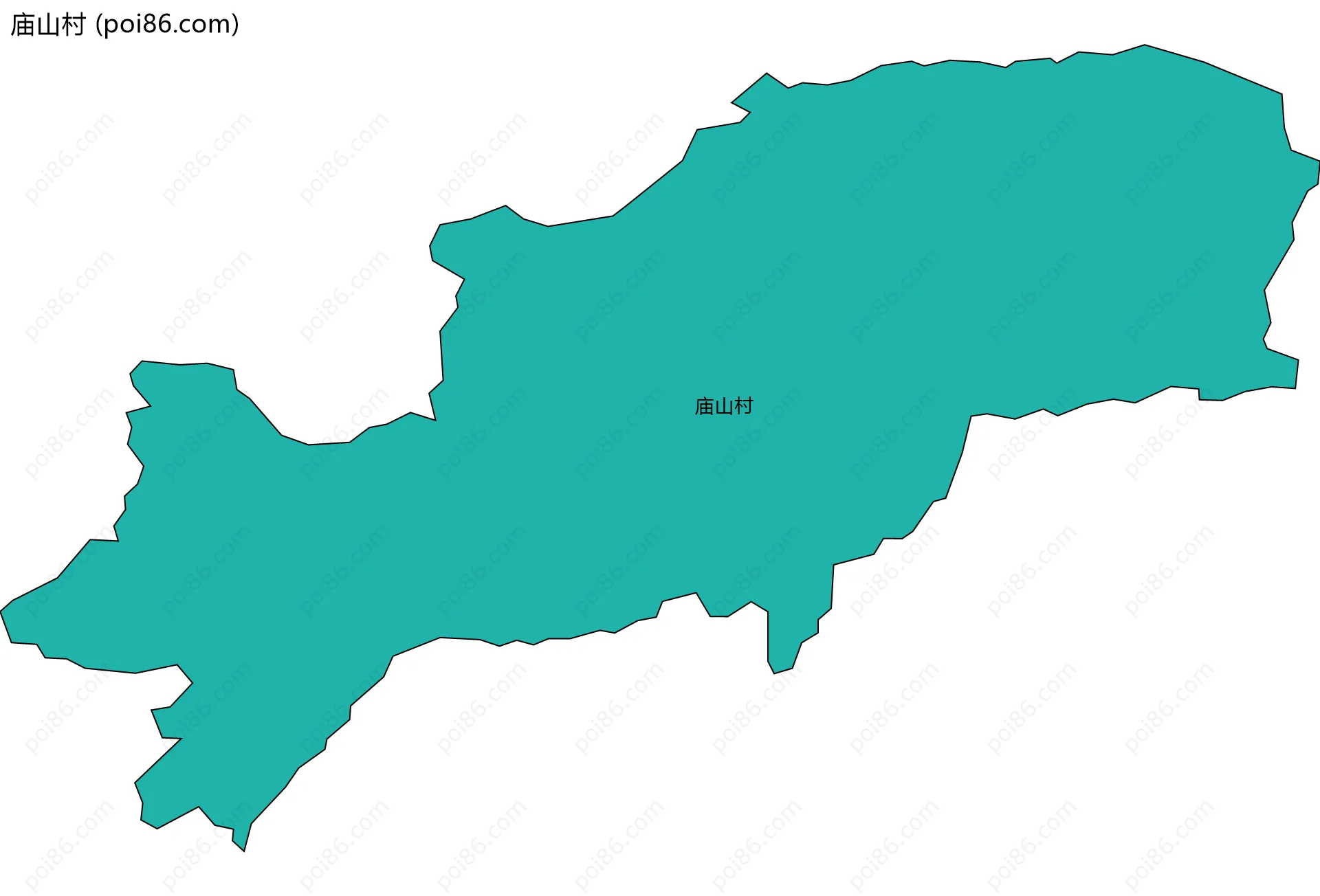 庙山村边界地图