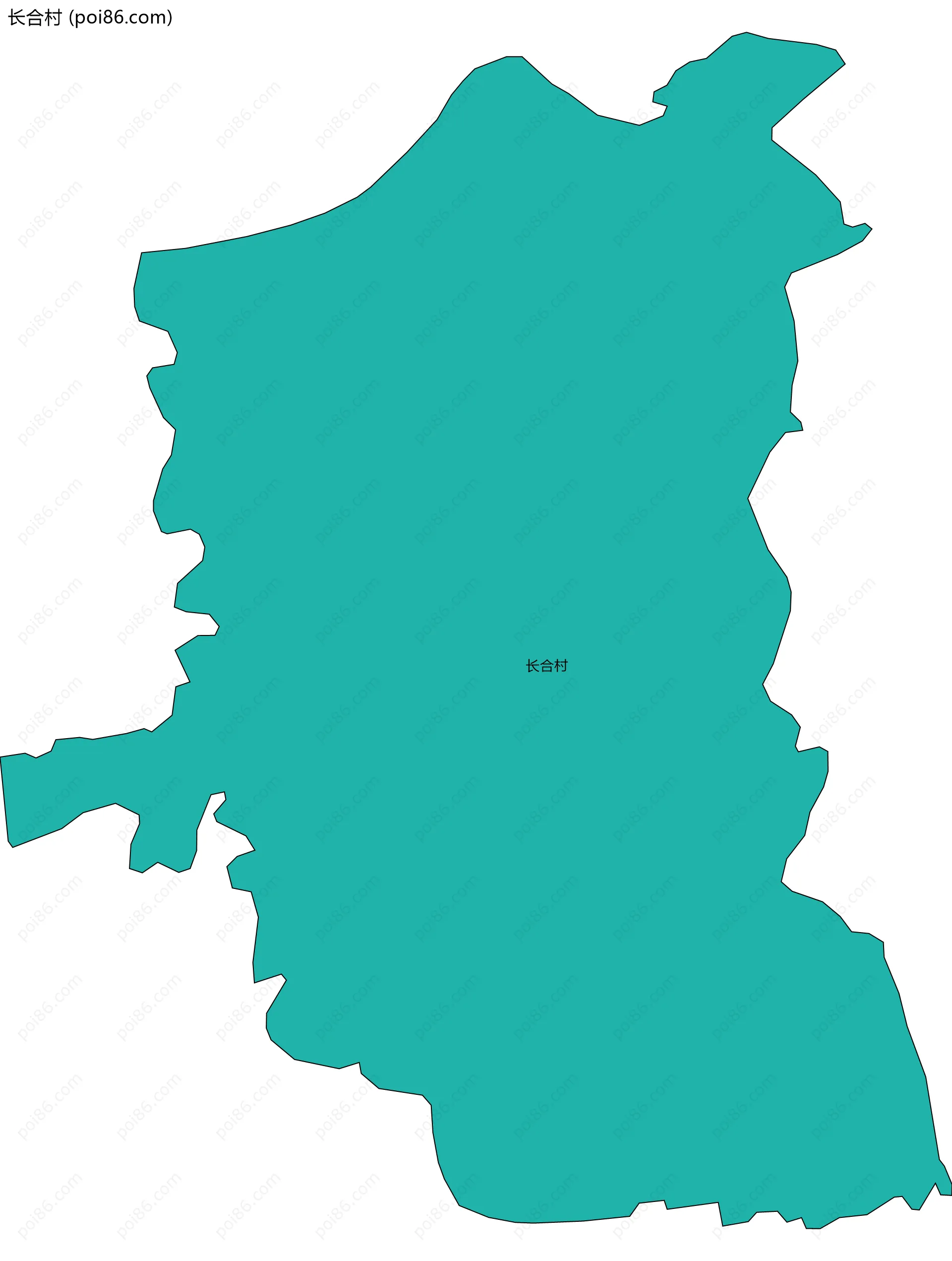 长合村边界地图