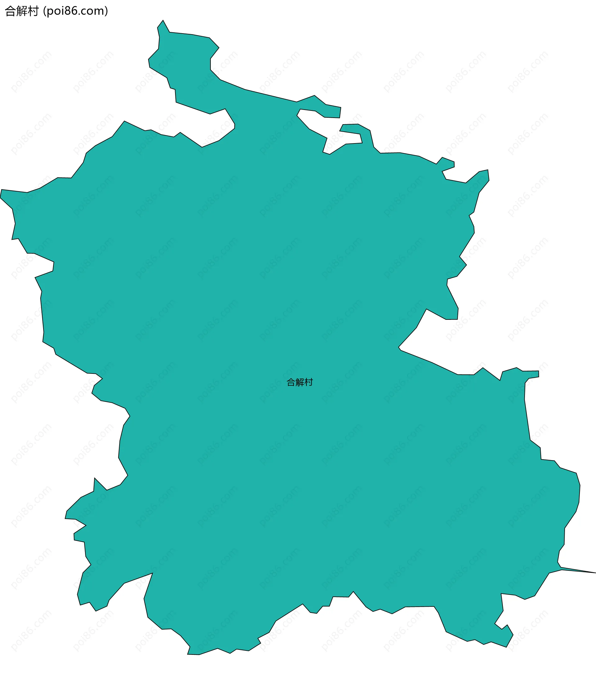 合解村边界地图