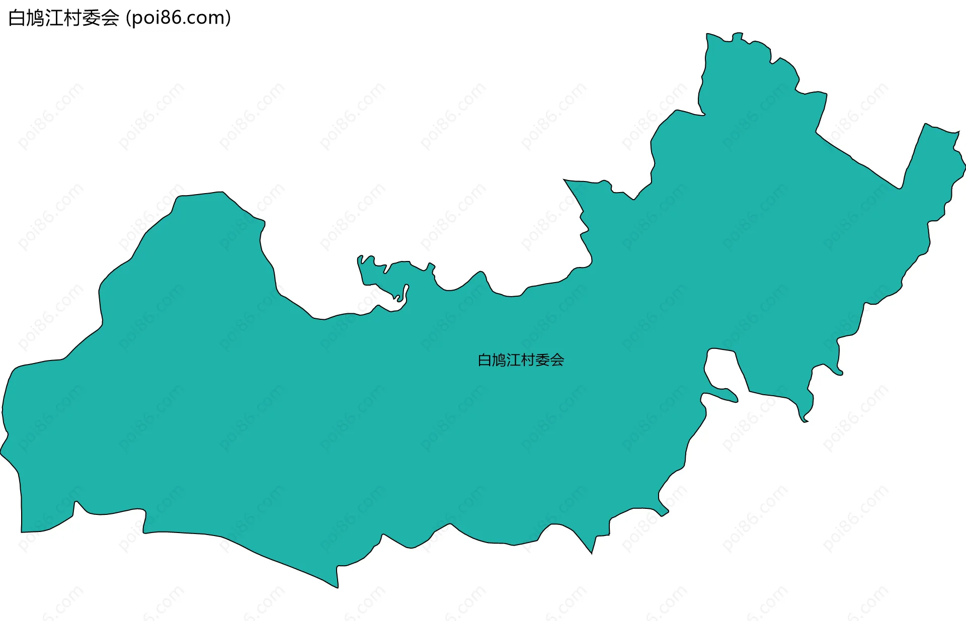 白鸠江村委会边界地图