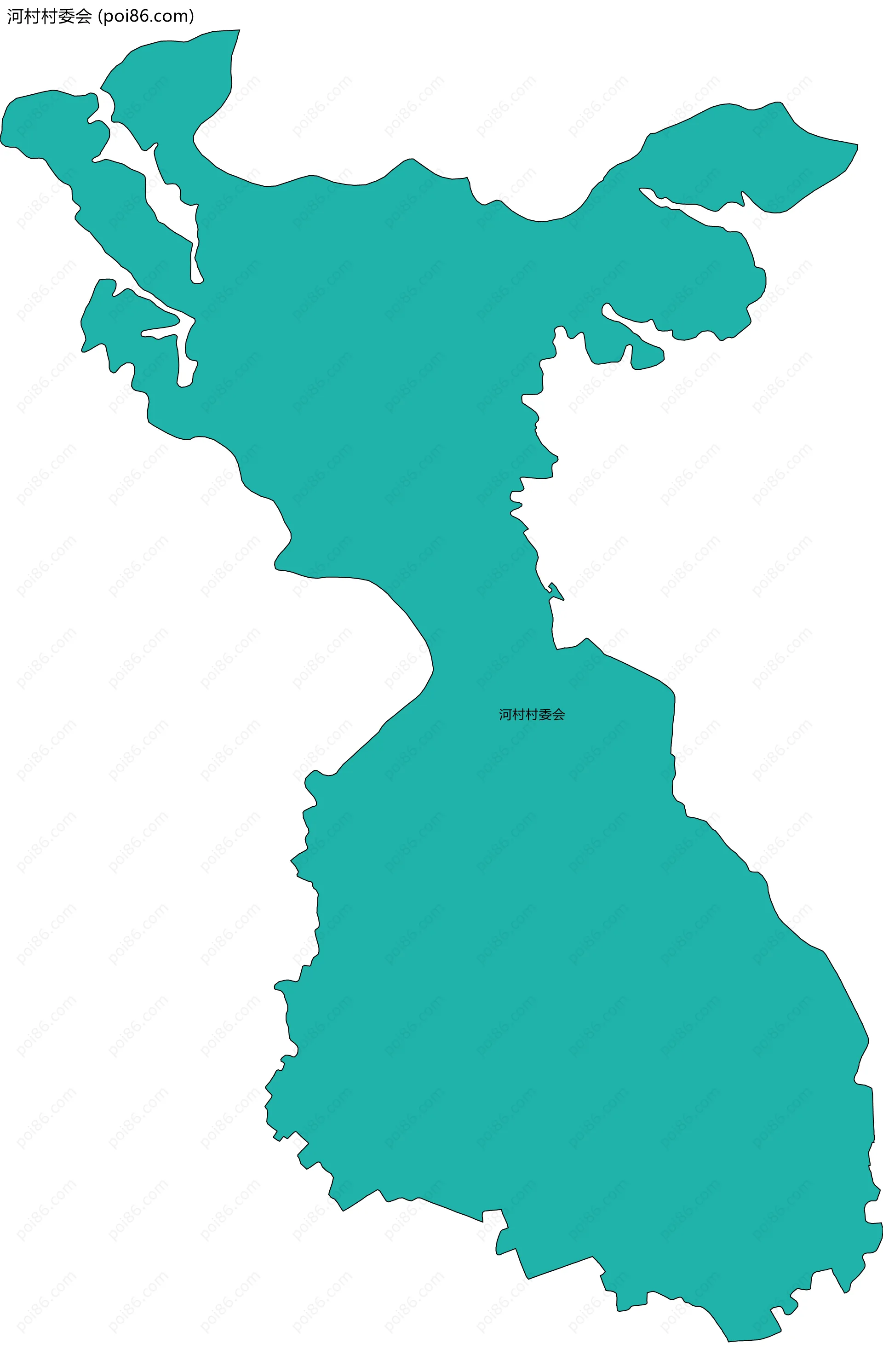 河村村委会边界地图