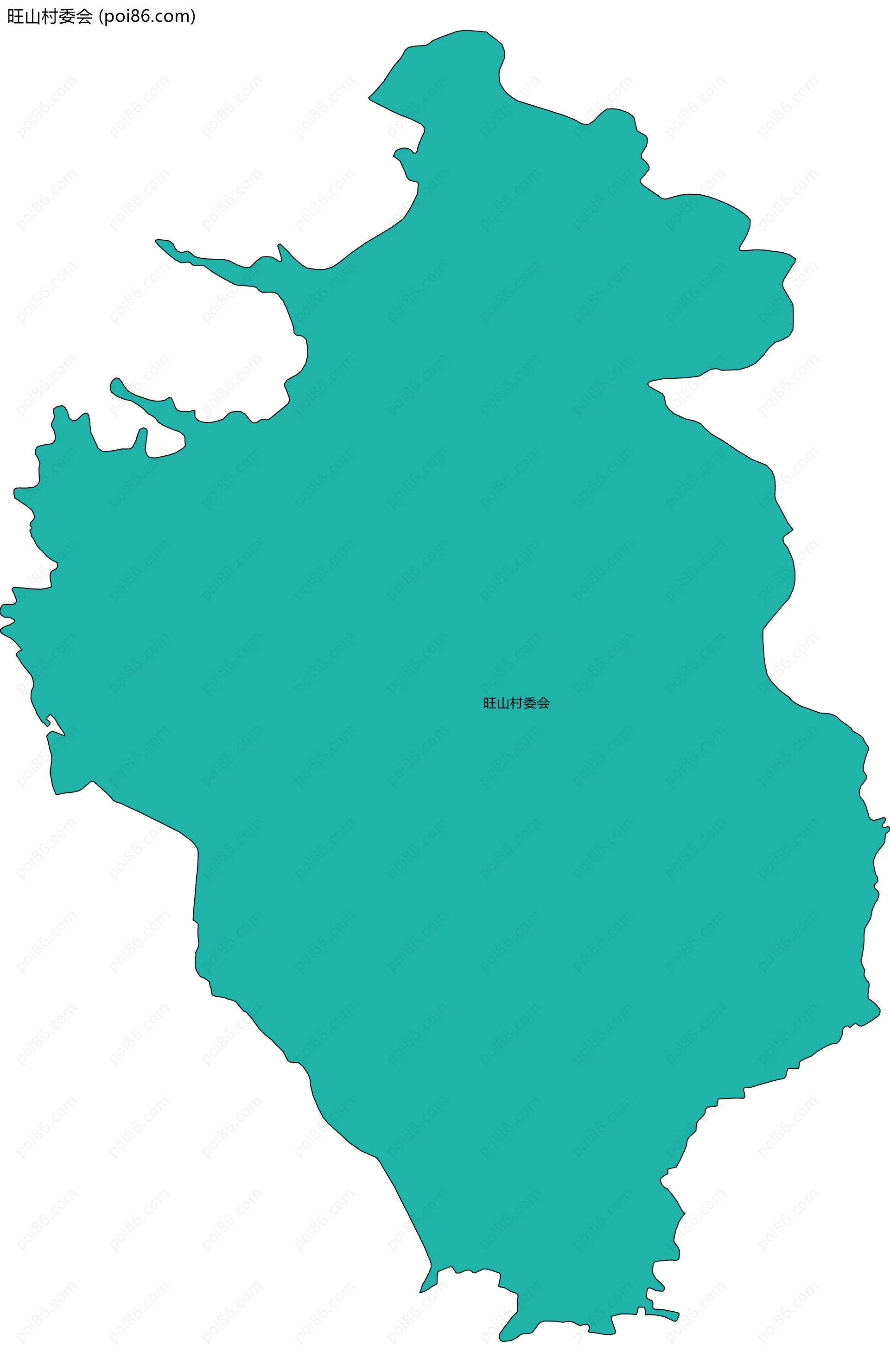 旺山村委会边界地图