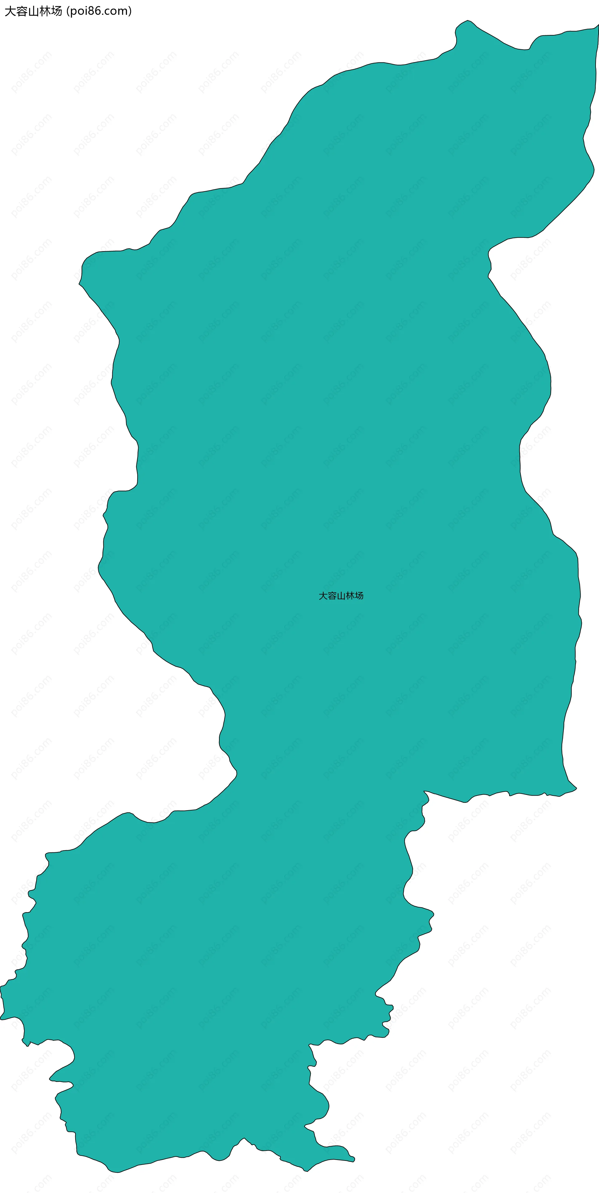 大容山林场边界地图