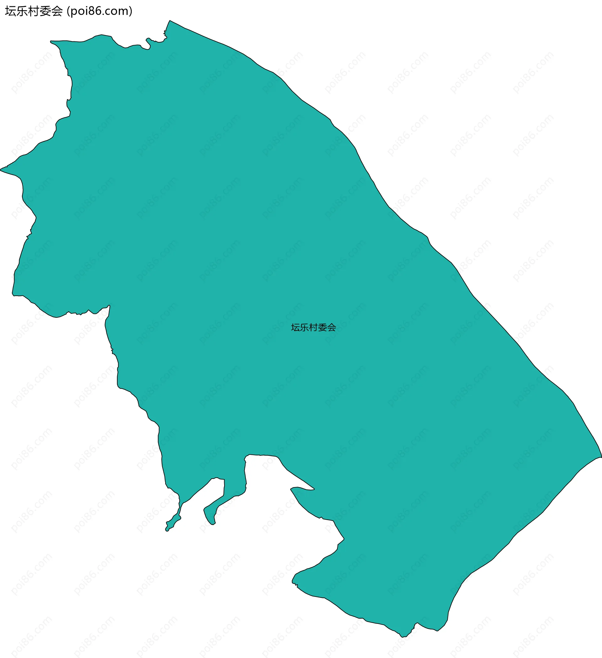 坛乐村委会边界地图