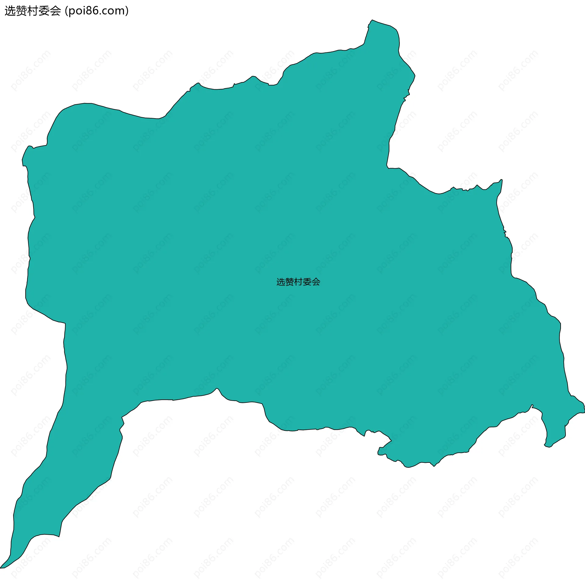 选赞村委会边界地图