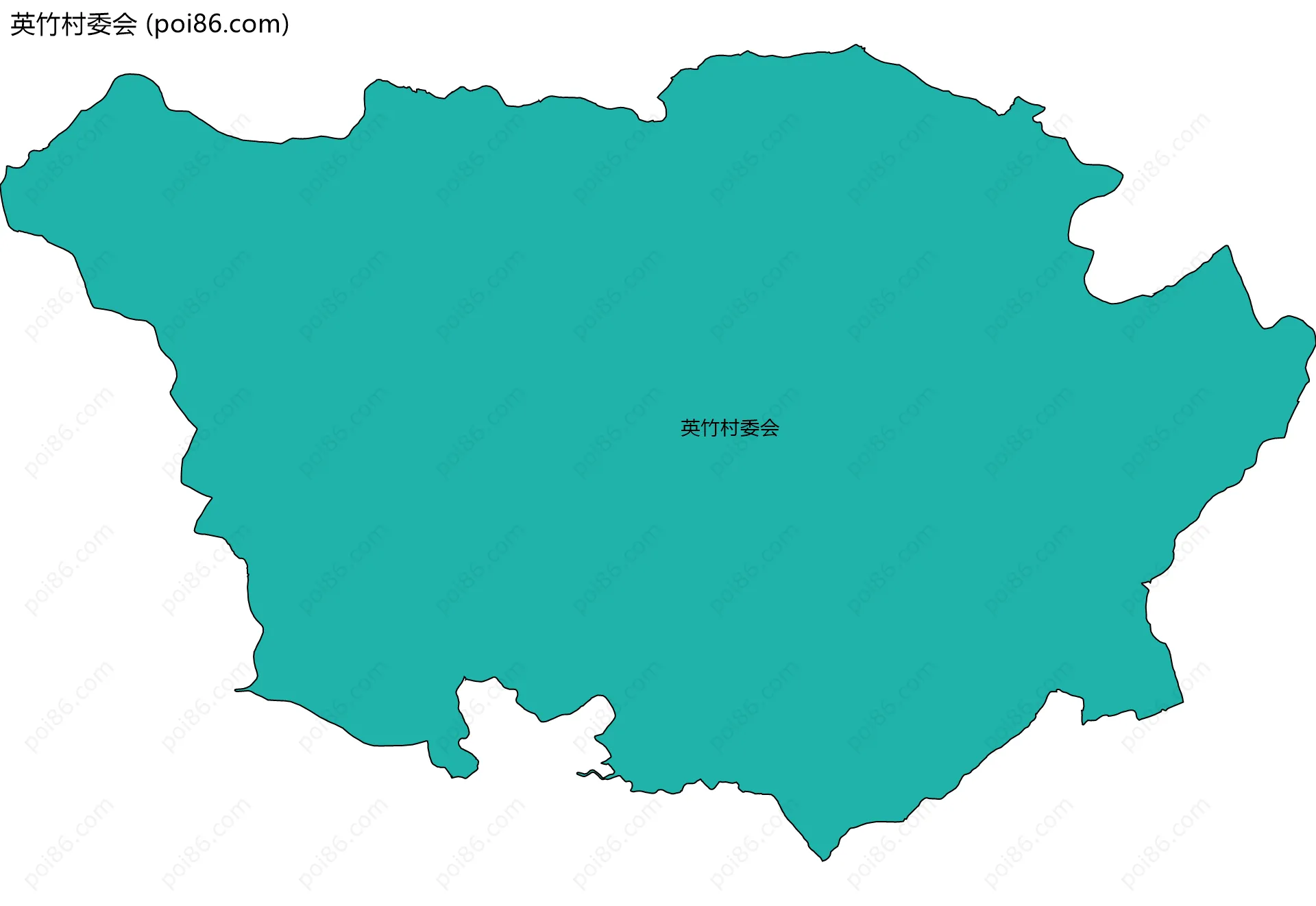 英竹村委会边界地图
