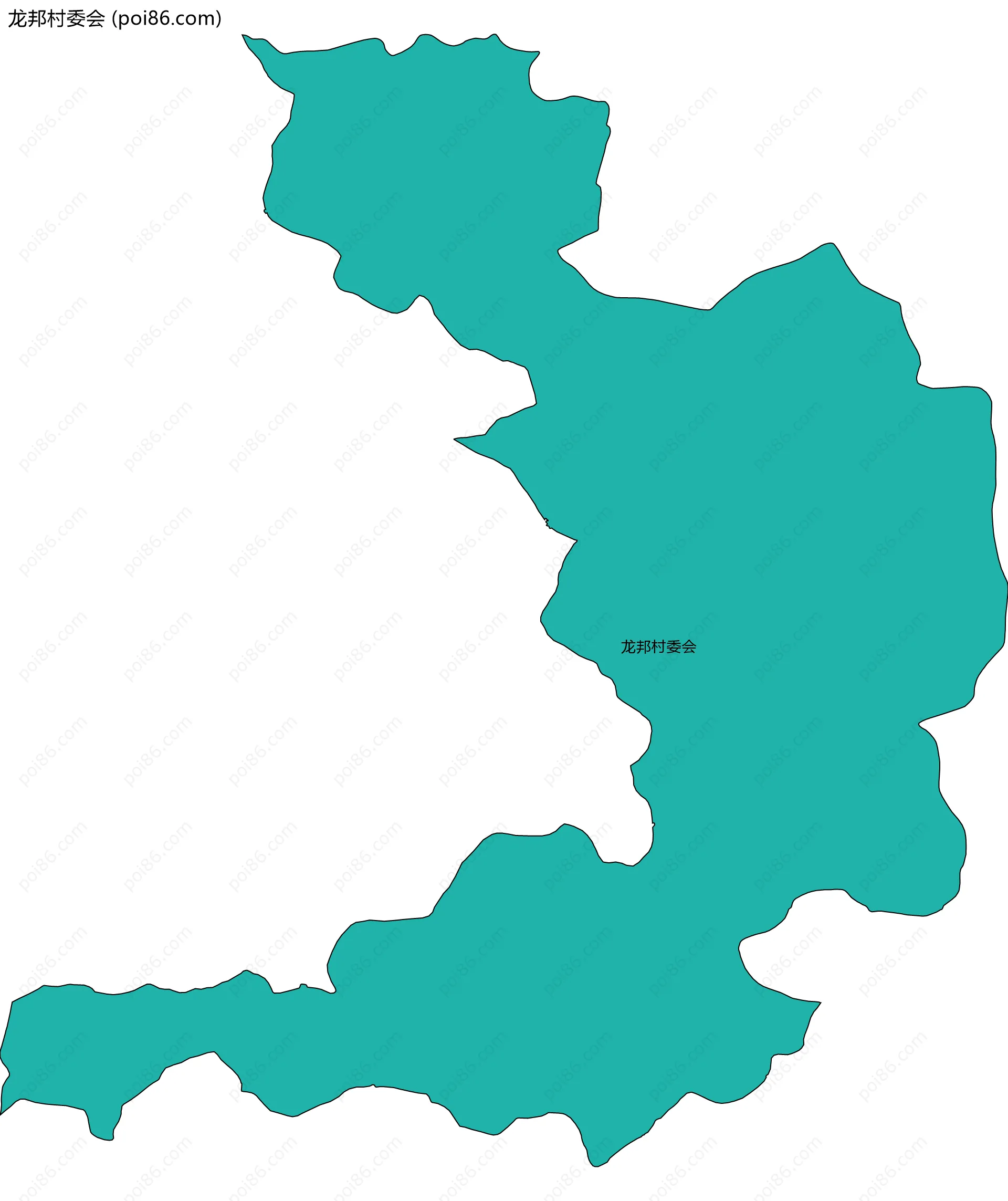 龙邦村委会边界地图