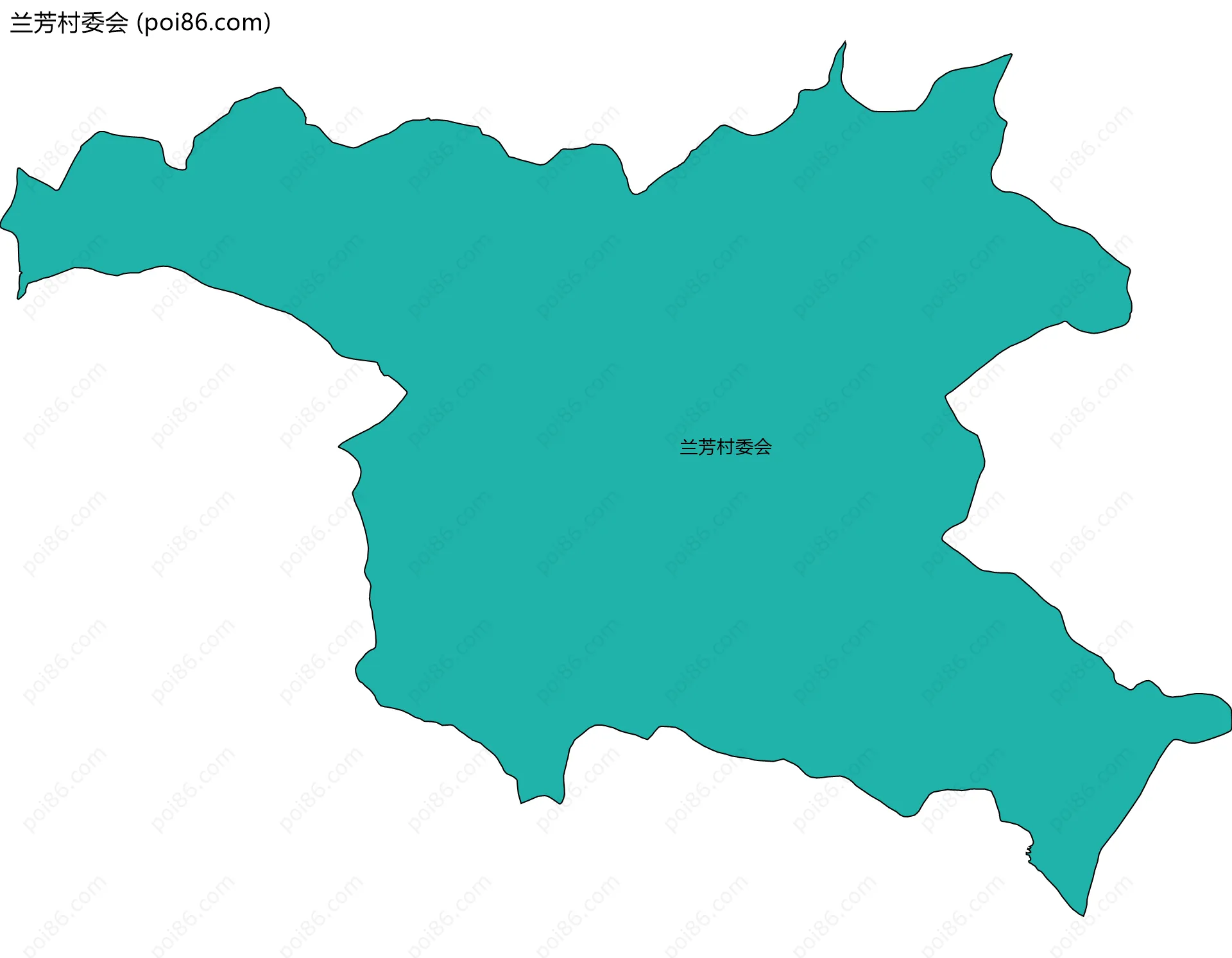 兰芳村委会边界地图