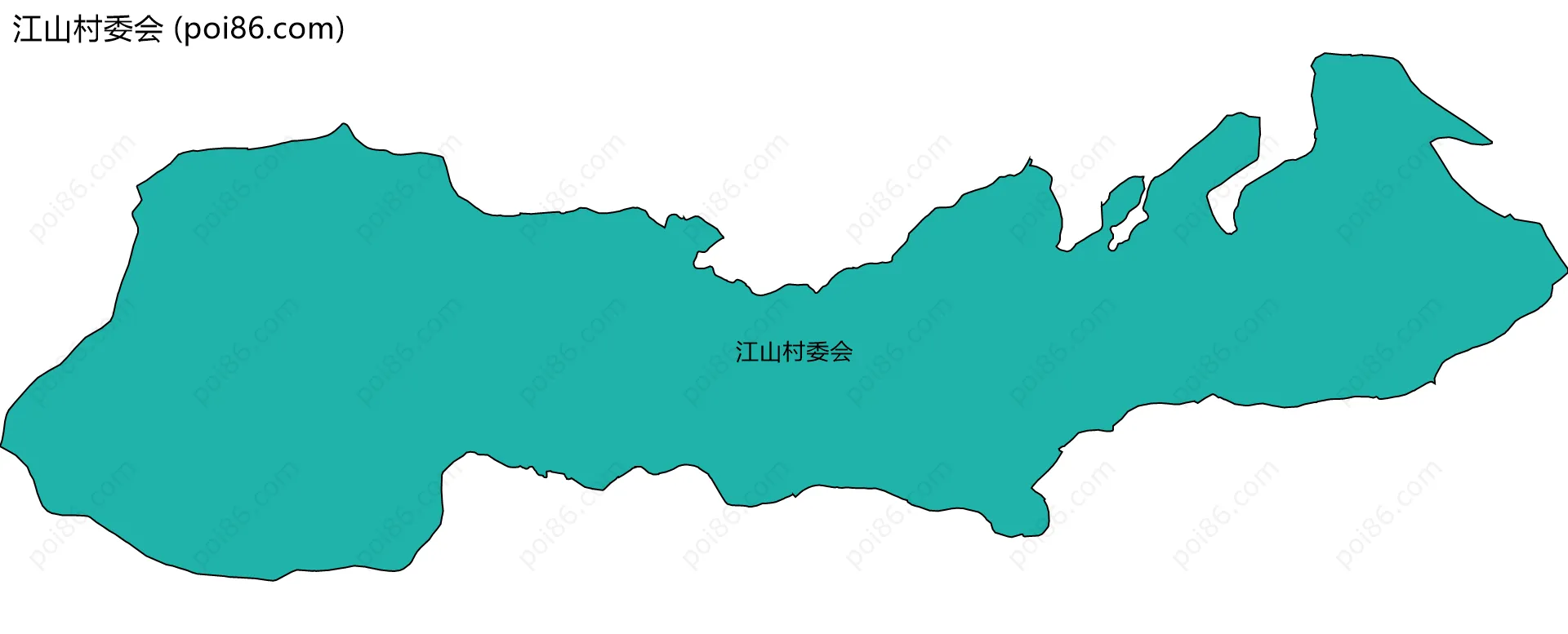 江山村委会边界地图