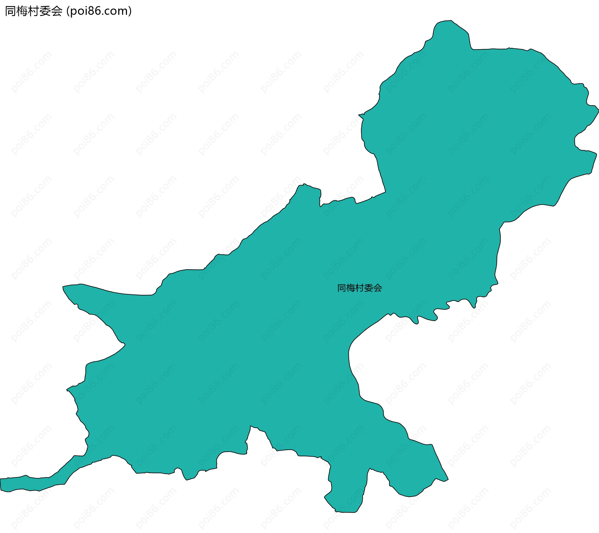同梅村委会边界地图