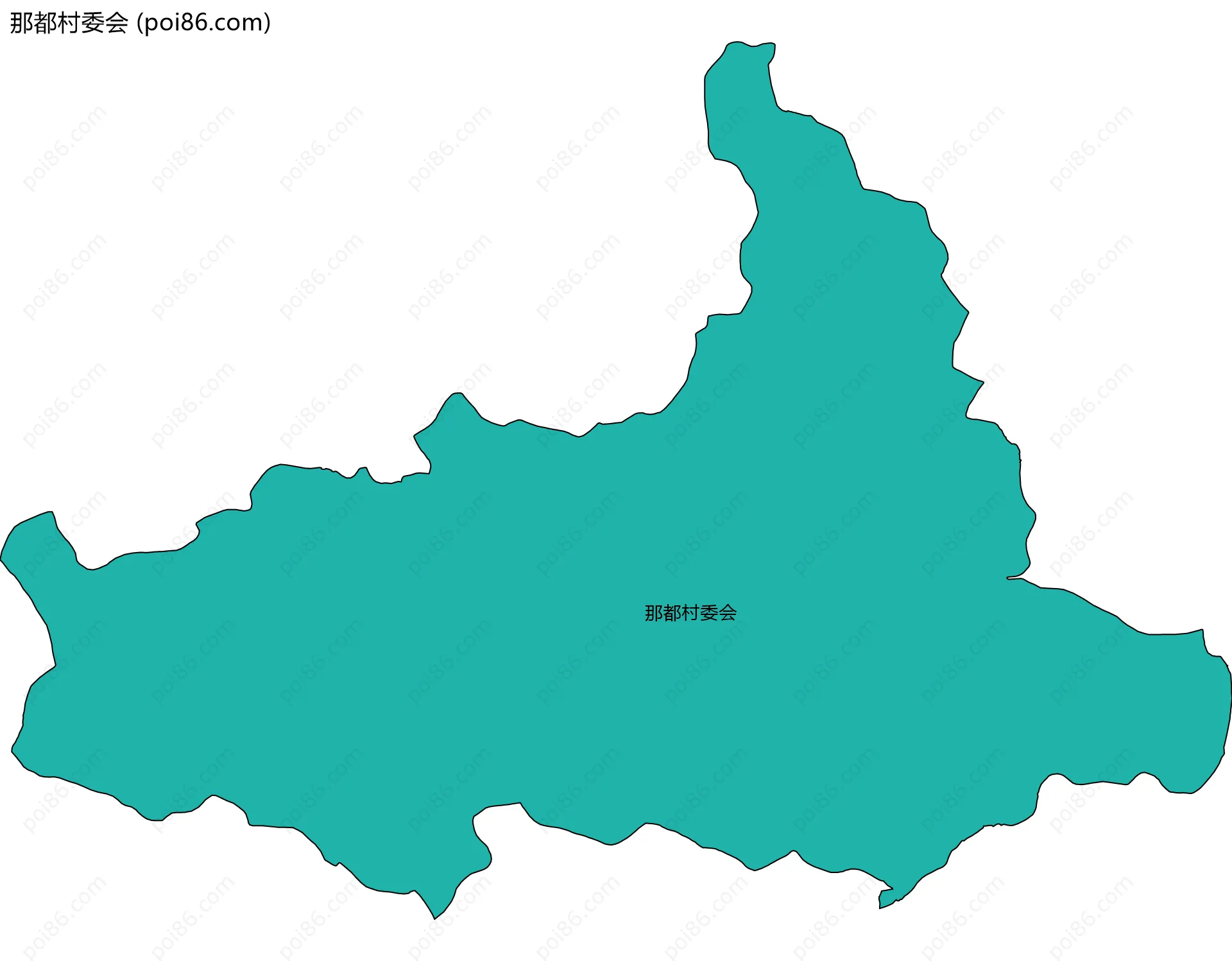 那都村委会边界地图
