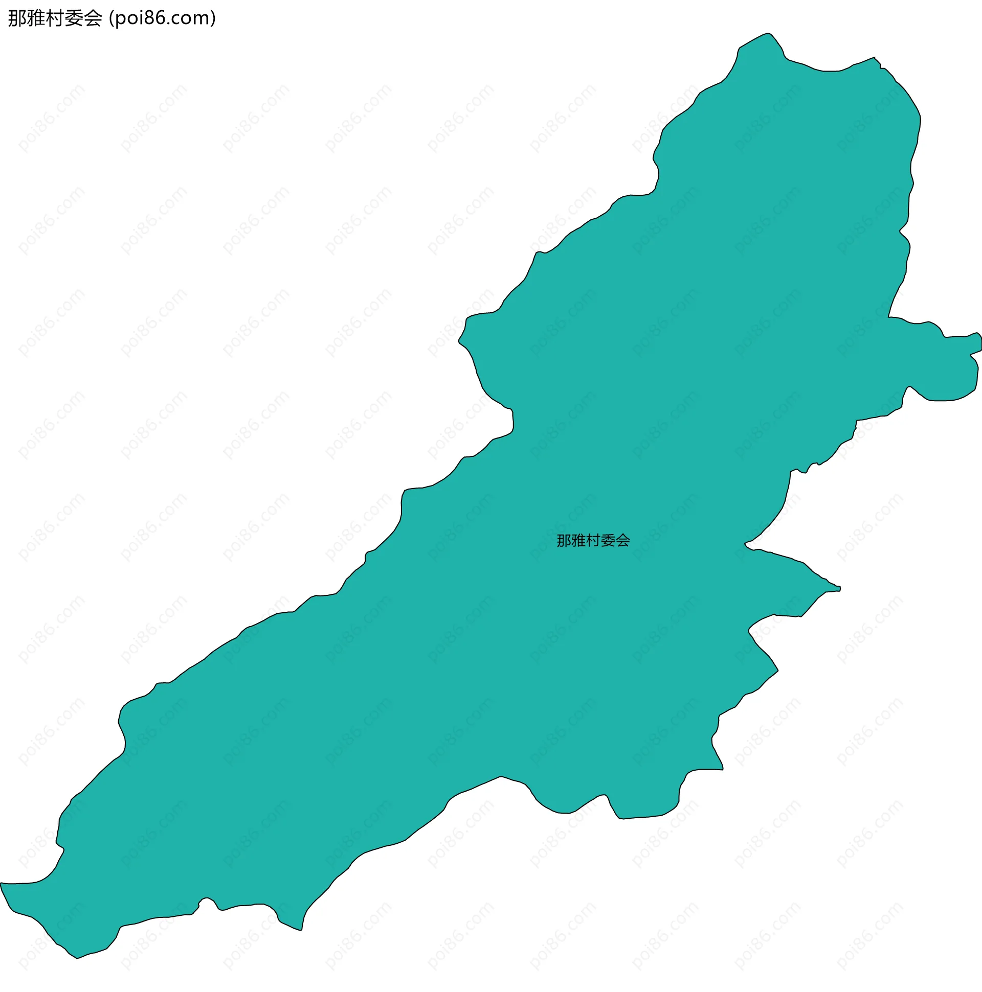 那雅村委会边界地图