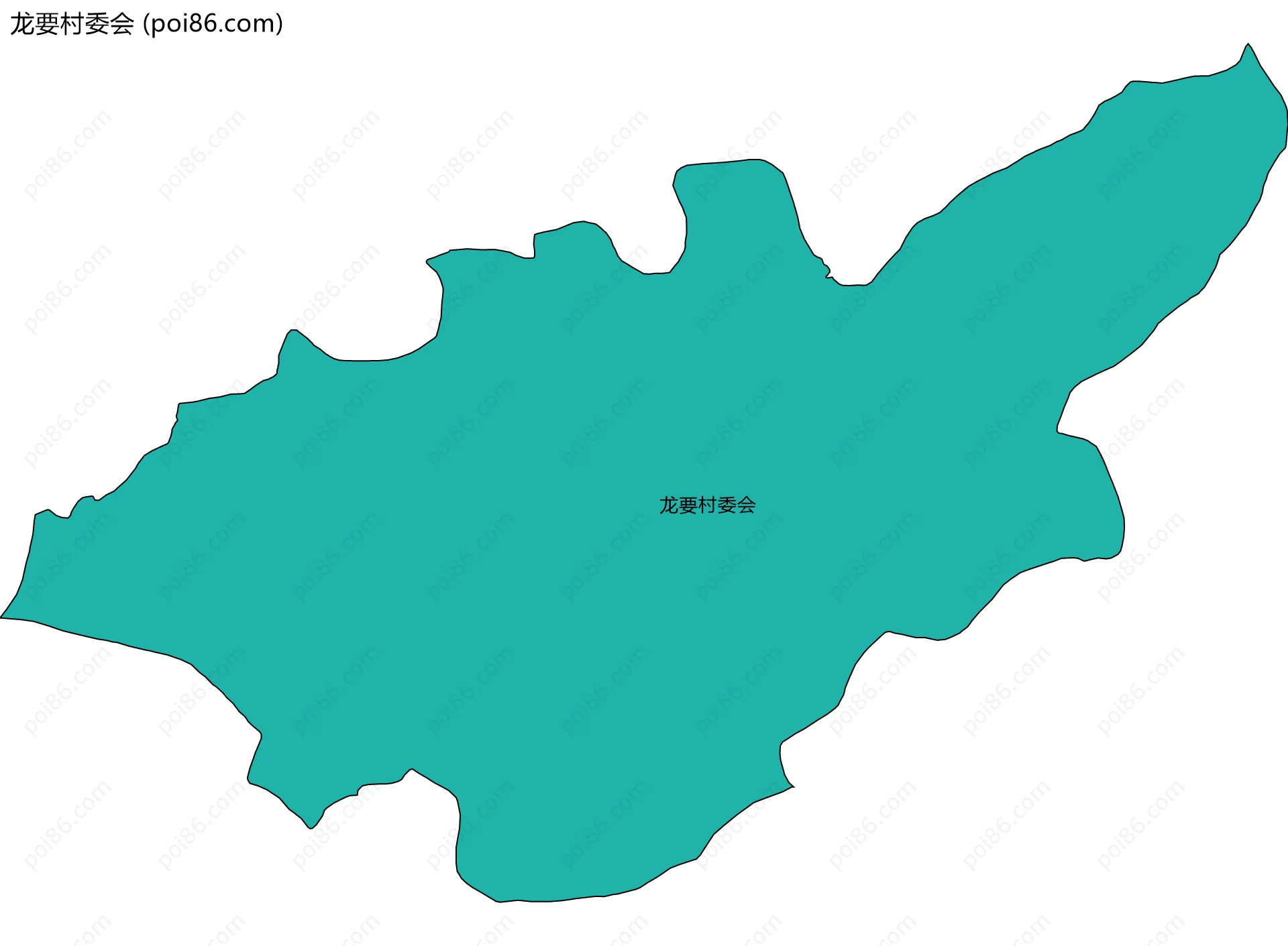 龙要村委会边界地图