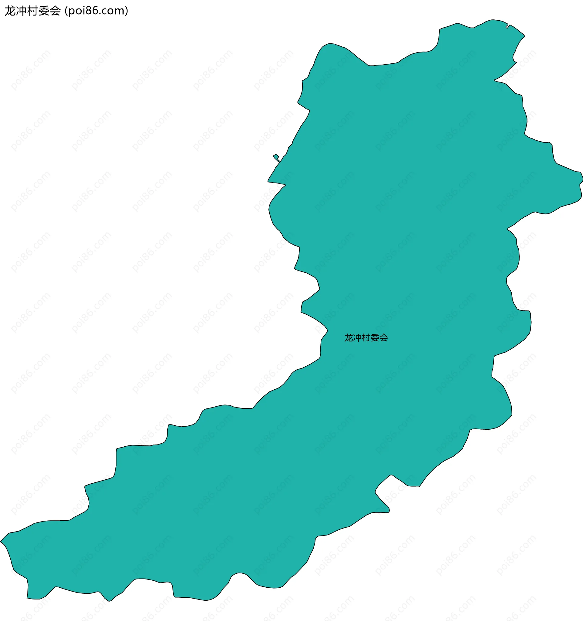 龙冲村委会边界地图