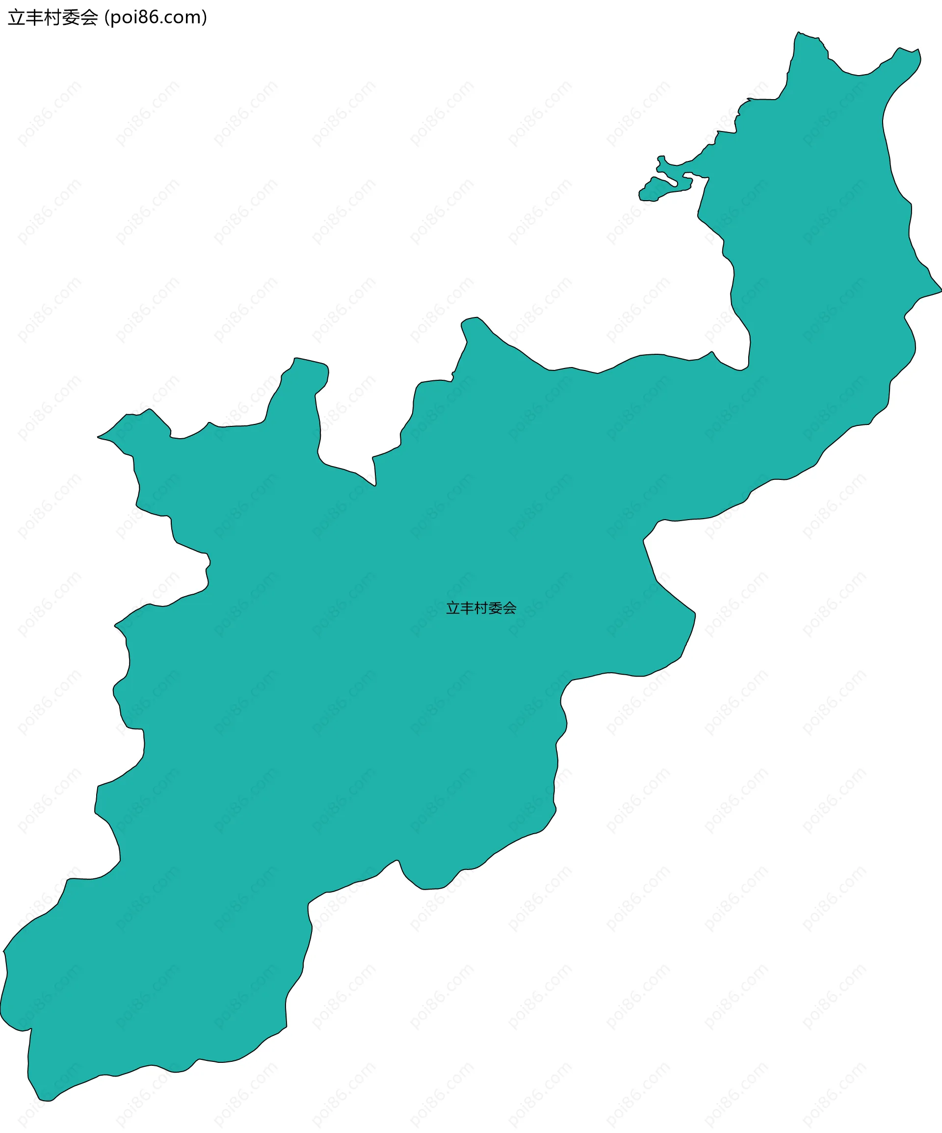 立丰村委会边界地图