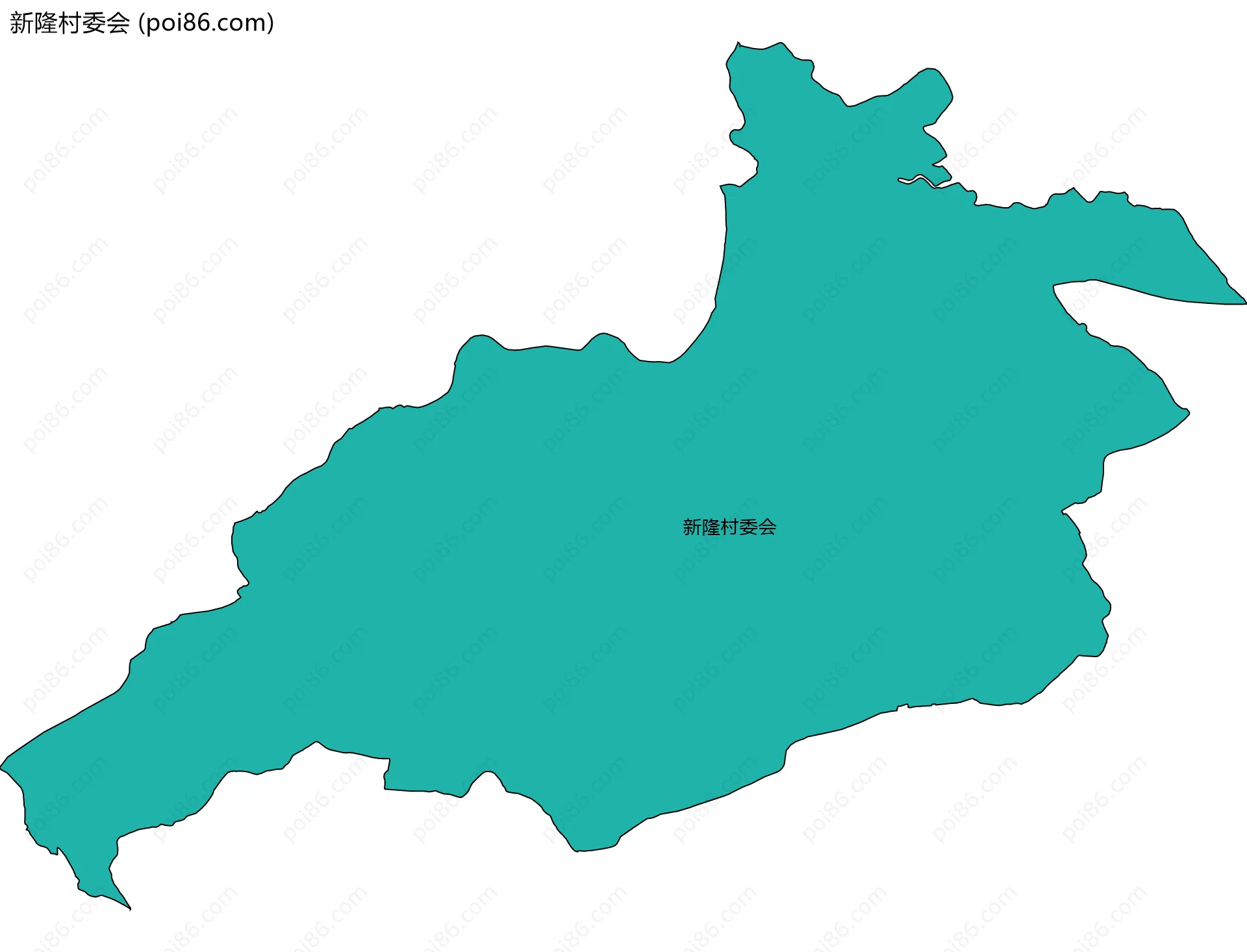 新隆村委会边界地图