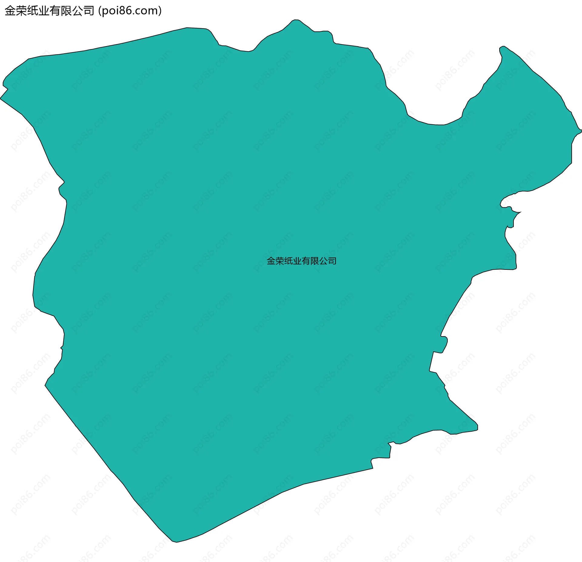 金荣纸业有限公司边界地图