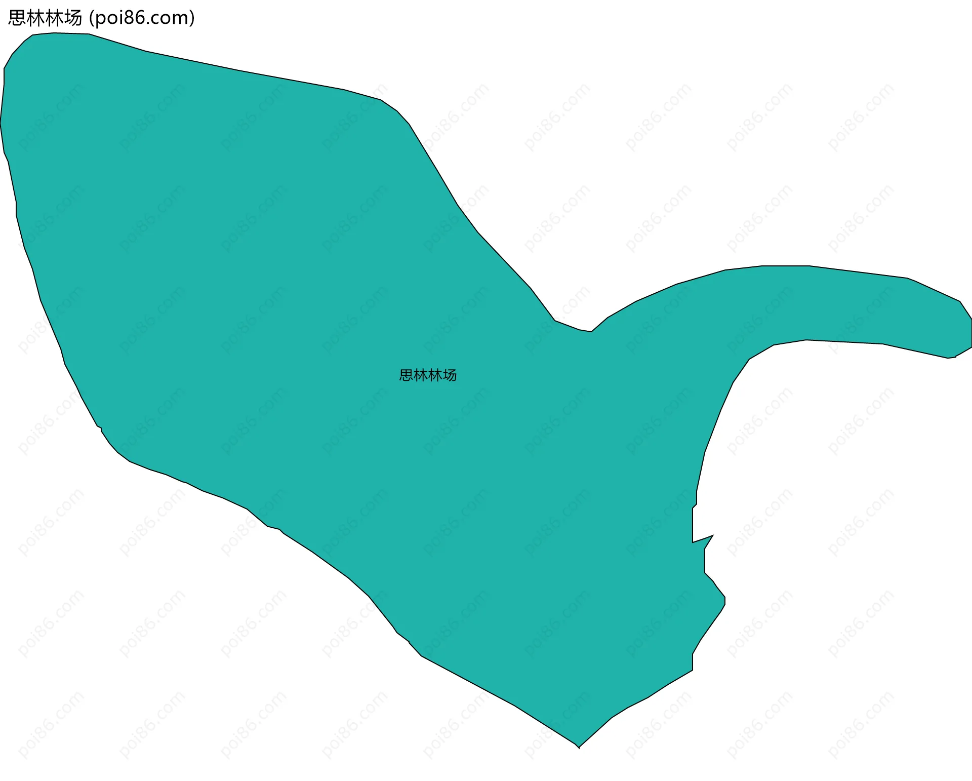思林林场边界地图