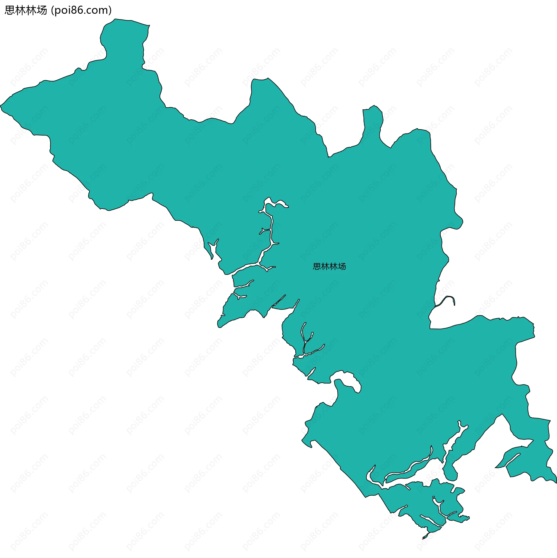 思林林场边界地图