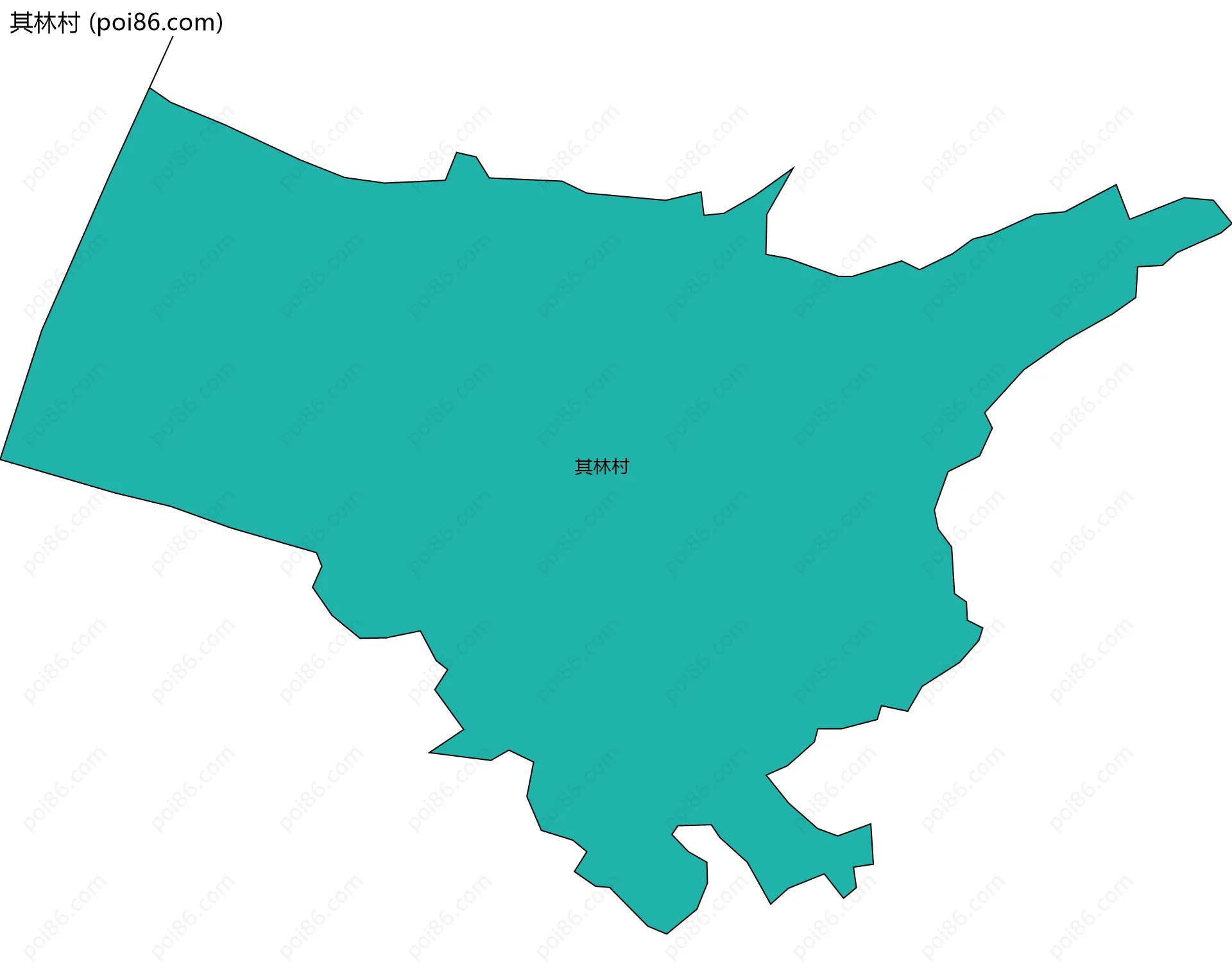 其林村边界地图