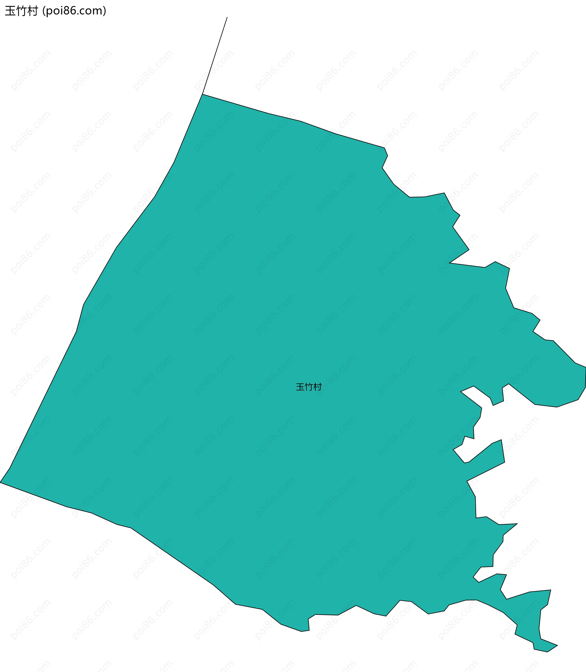 玉竹村边界地图