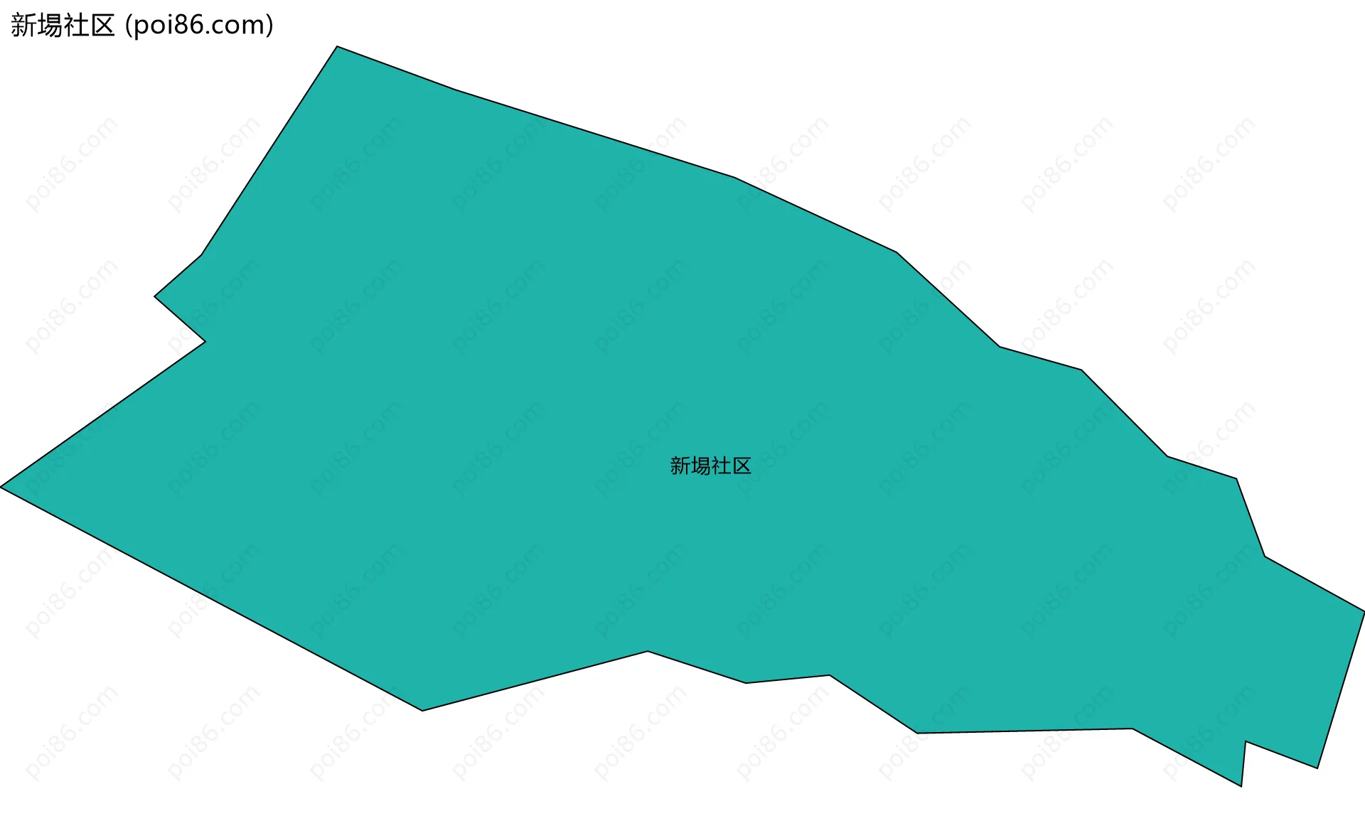 新埸社区边界地图