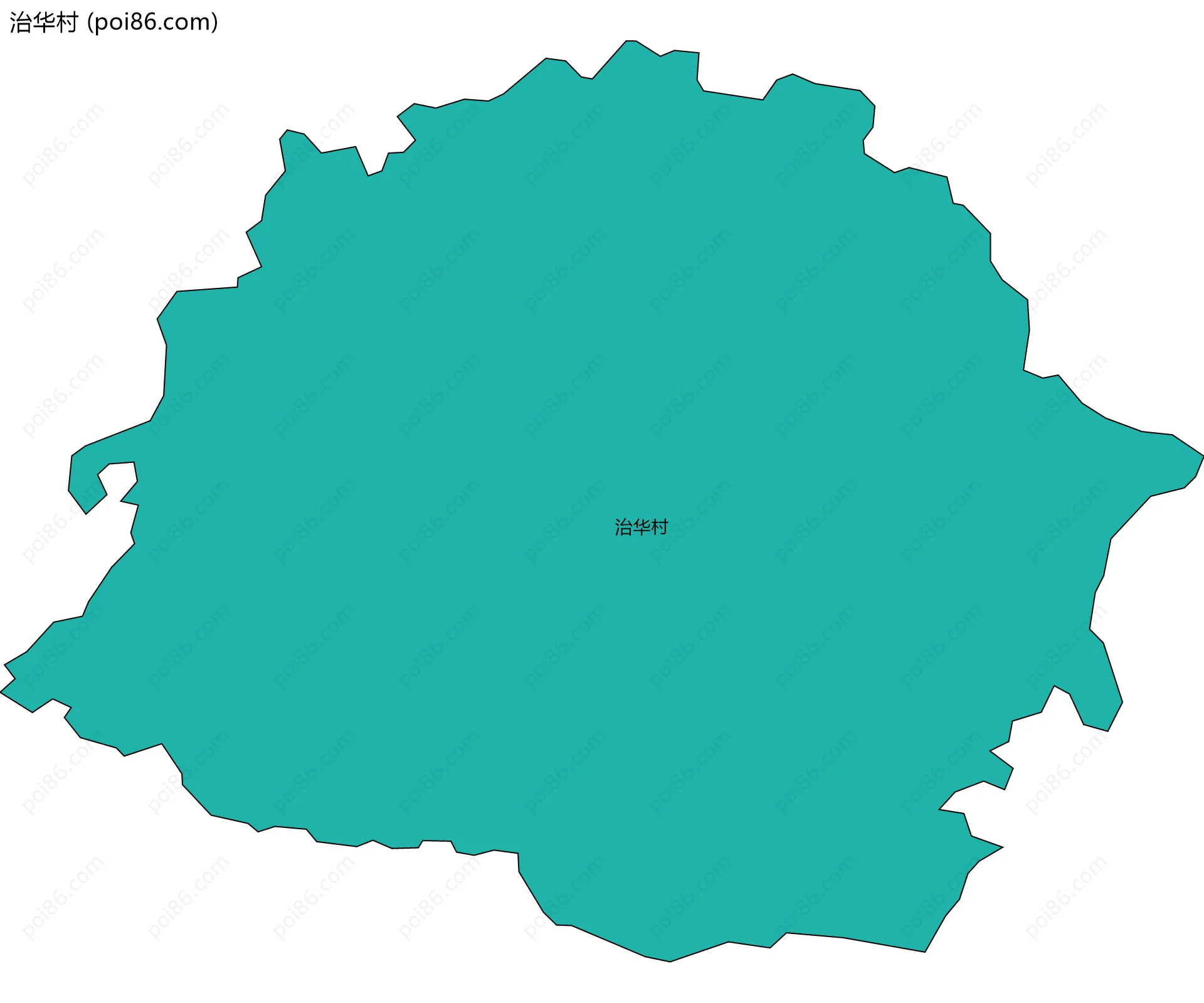 治华村边界地图