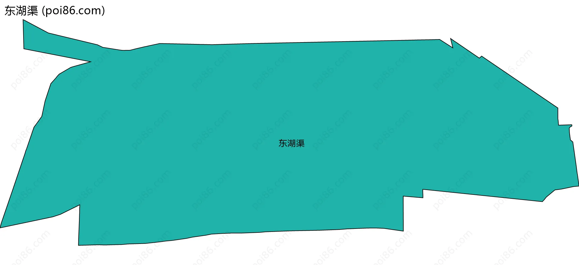 东湖渠边界地图