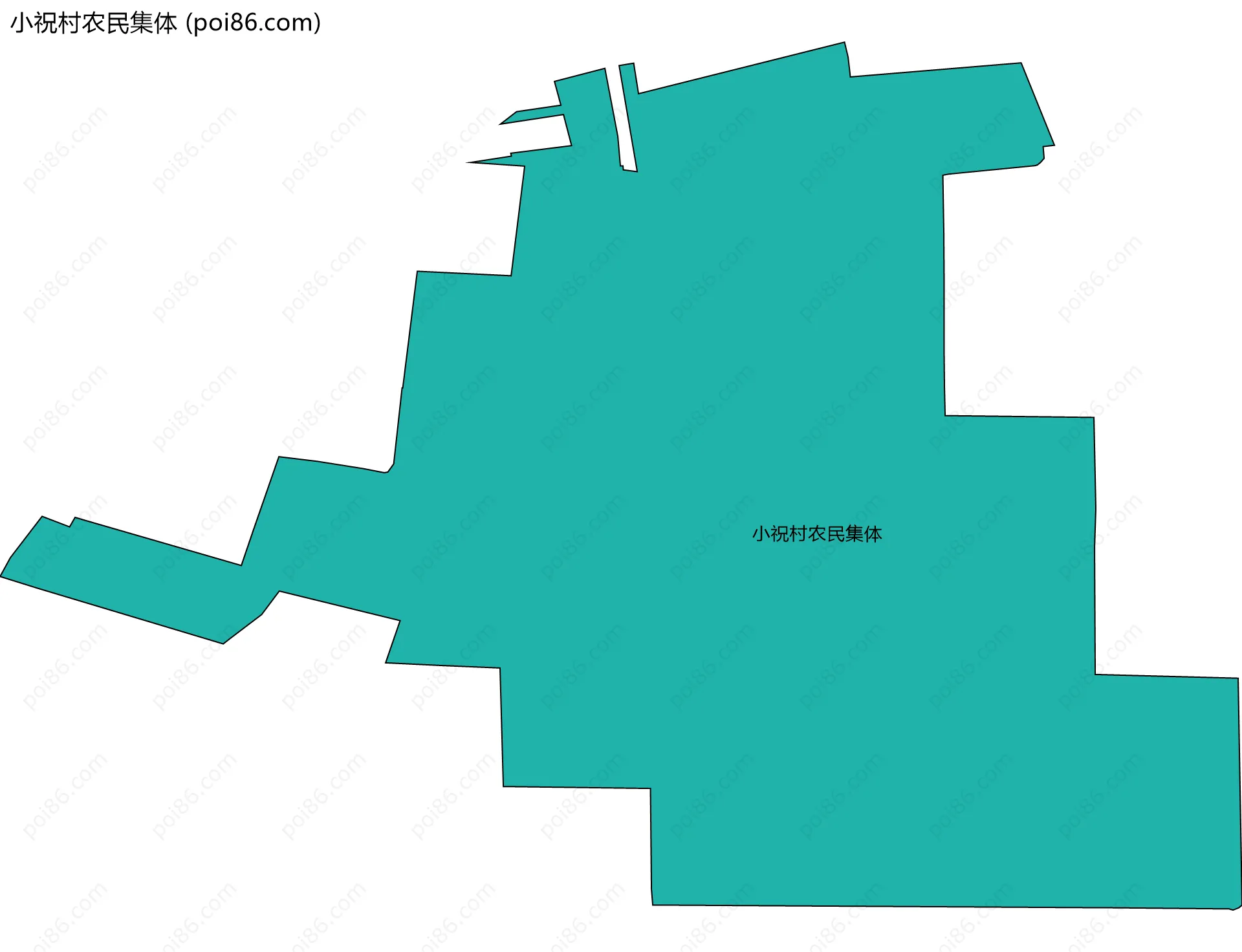 小祝村农民集体边界地图