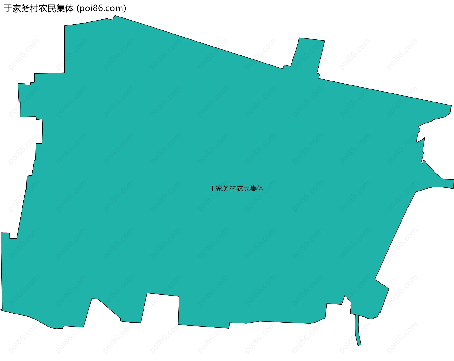 于家务村农民集体边界地图
