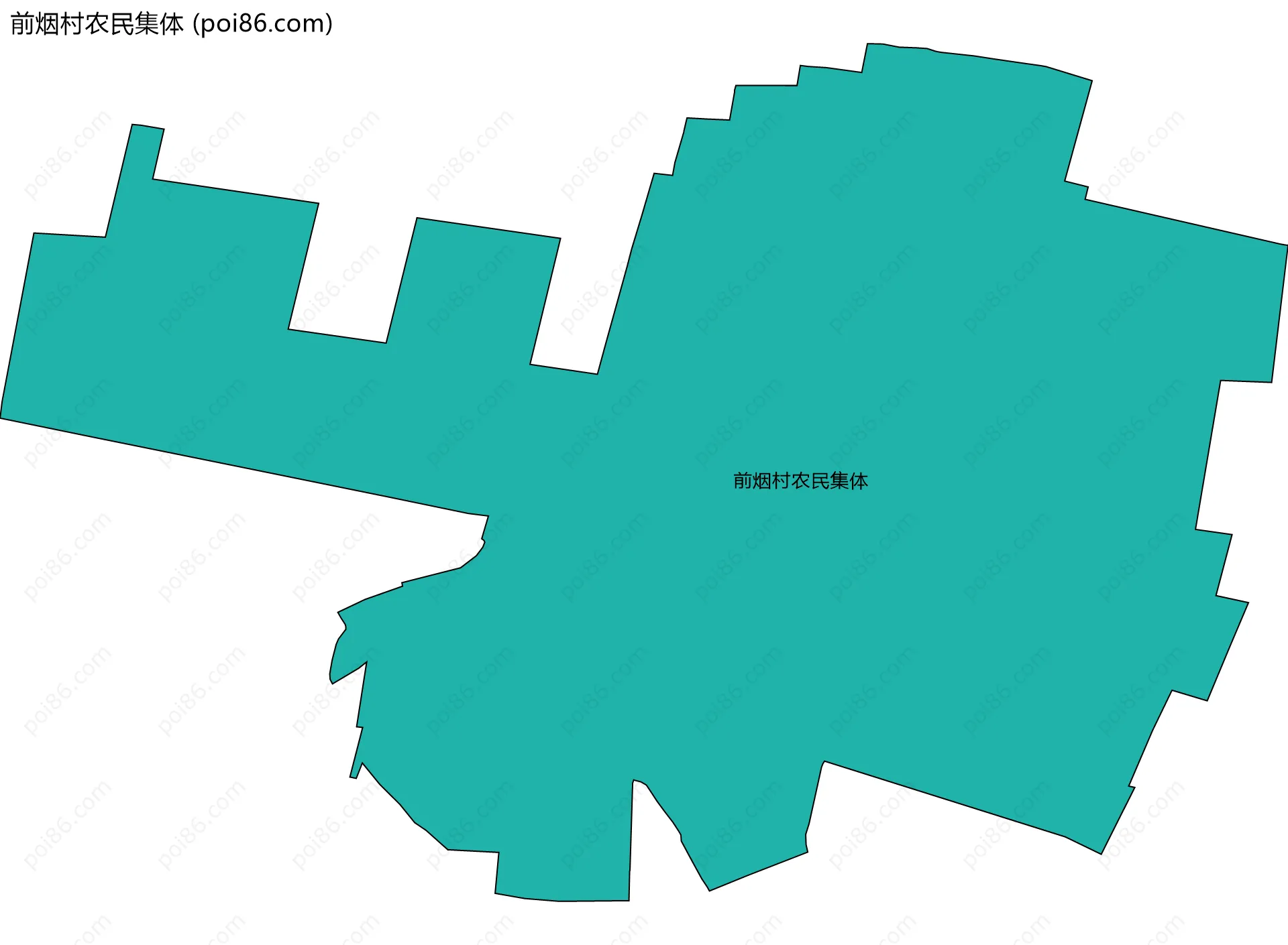 前烟村农民集体边界地图