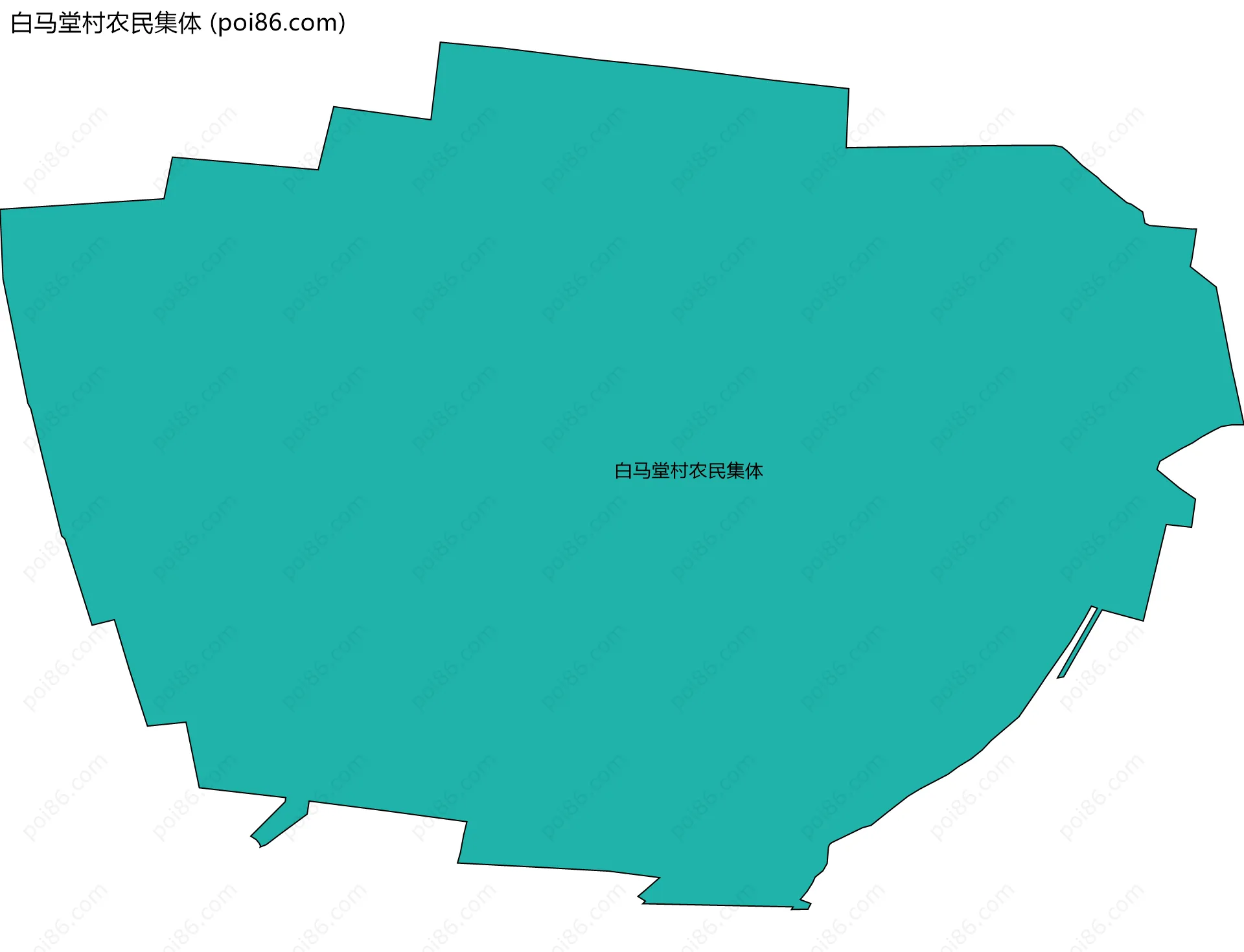 白马堂村农民集体边界地图