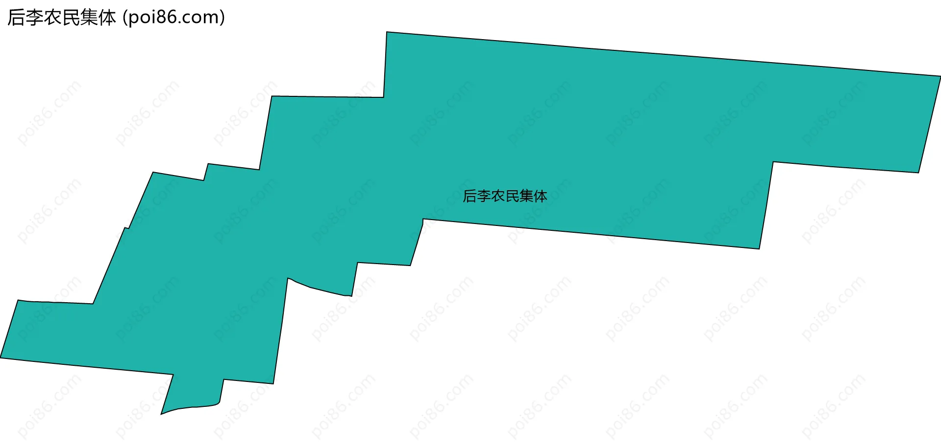 后李农民集体边界地图