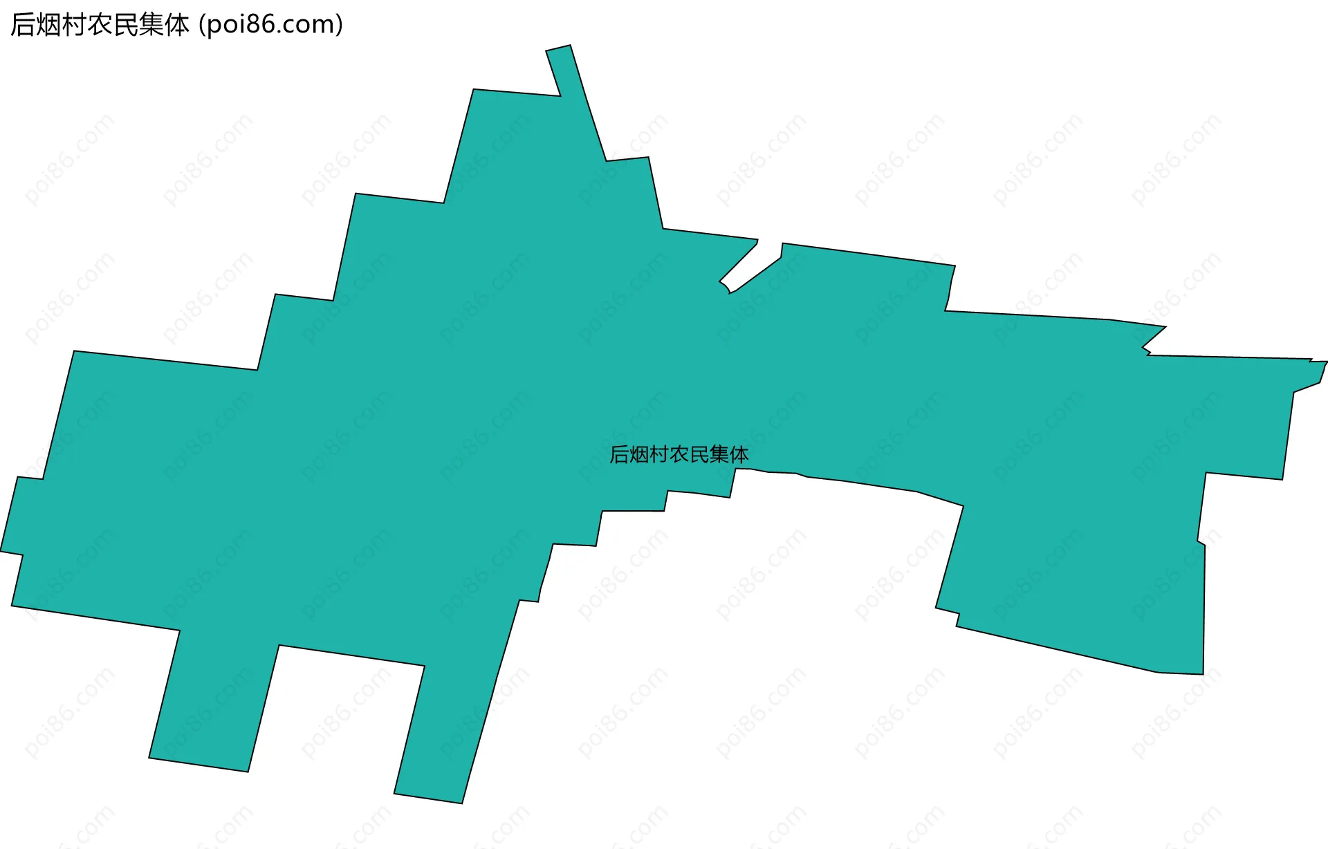 后烟村农民集体边界地图